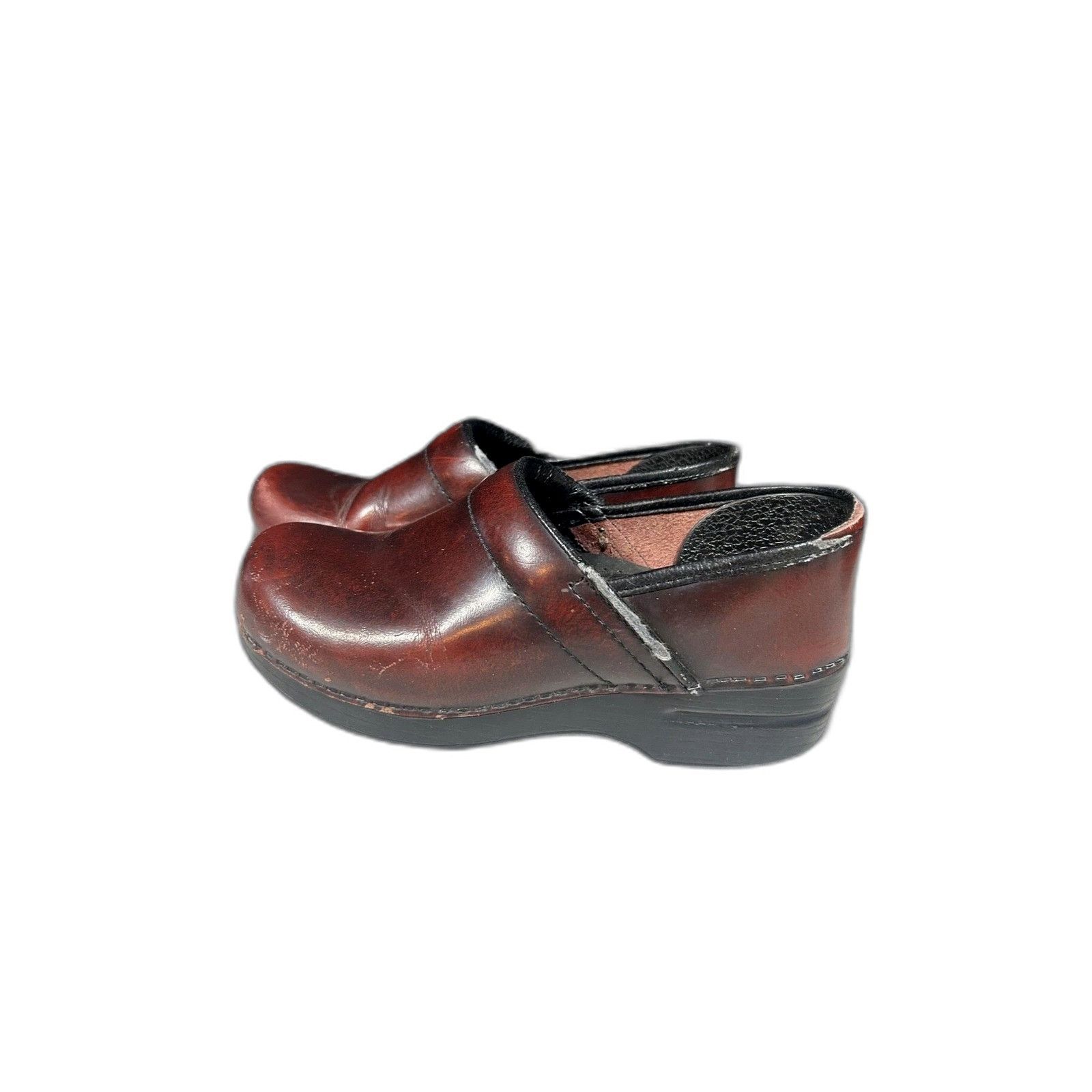 Vintage DANSKO Professional Burgundy Nurse Leather Clogs Shoes Slip Size US 8 / EU 41 - 5 Thumbnail