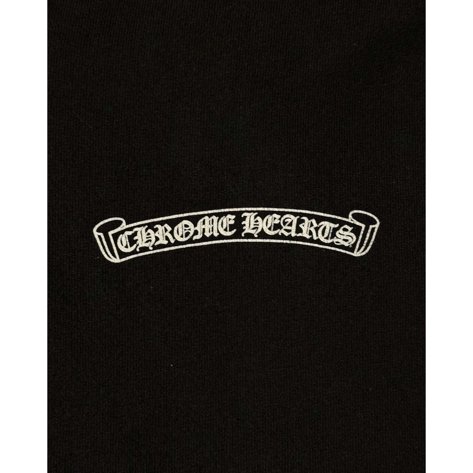 Chrome Hearts Chrome Hearts Black Scroll Logo Hoodie Size US XXL / EU 58 / 5 - 4 Thumbnail