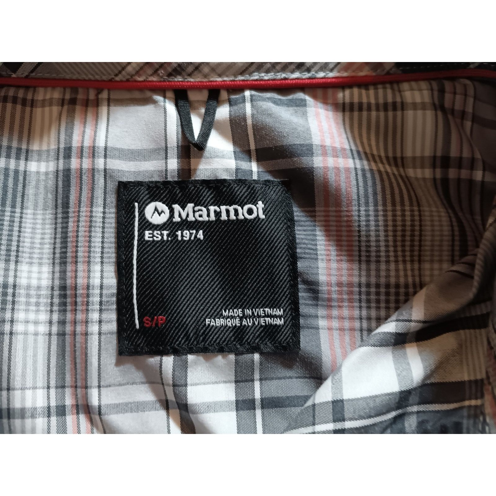 Marmot Marmot Men's Small Gray White Plaid Shirt Size US S / EU 44-46 / 1 - 3 Thumbnail