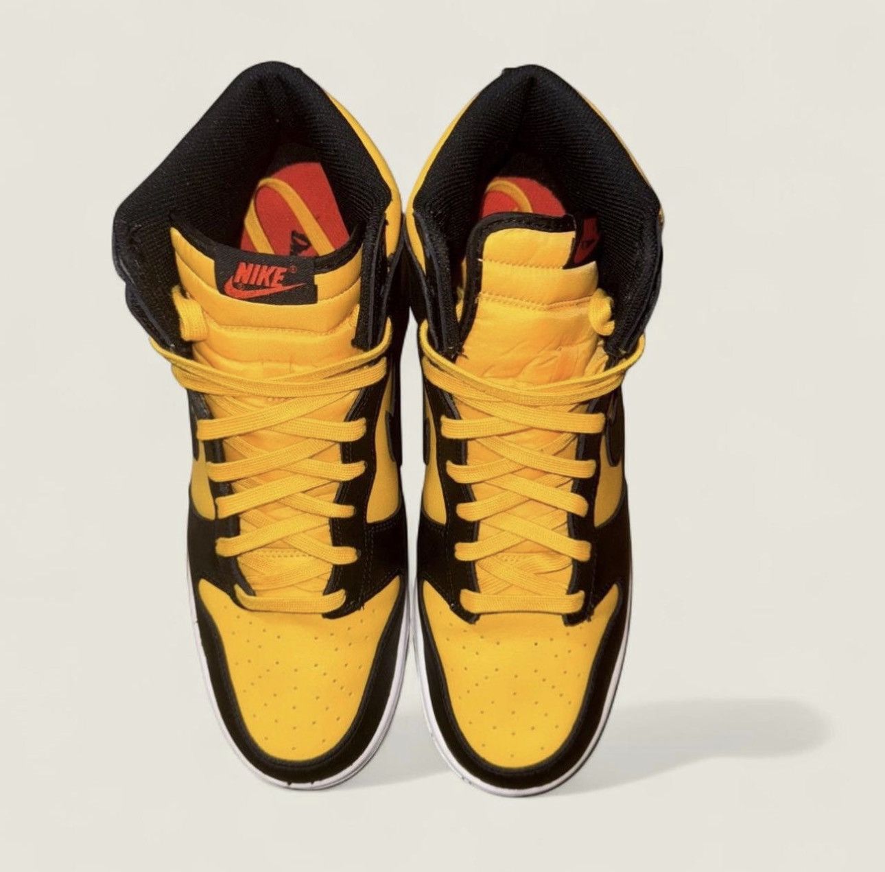 Nike “Wu-Tang colorway” Nike Dunk High Black Varsity Maize Sz. 12 Size US 12 / EU 45 - 7 Thumbnail