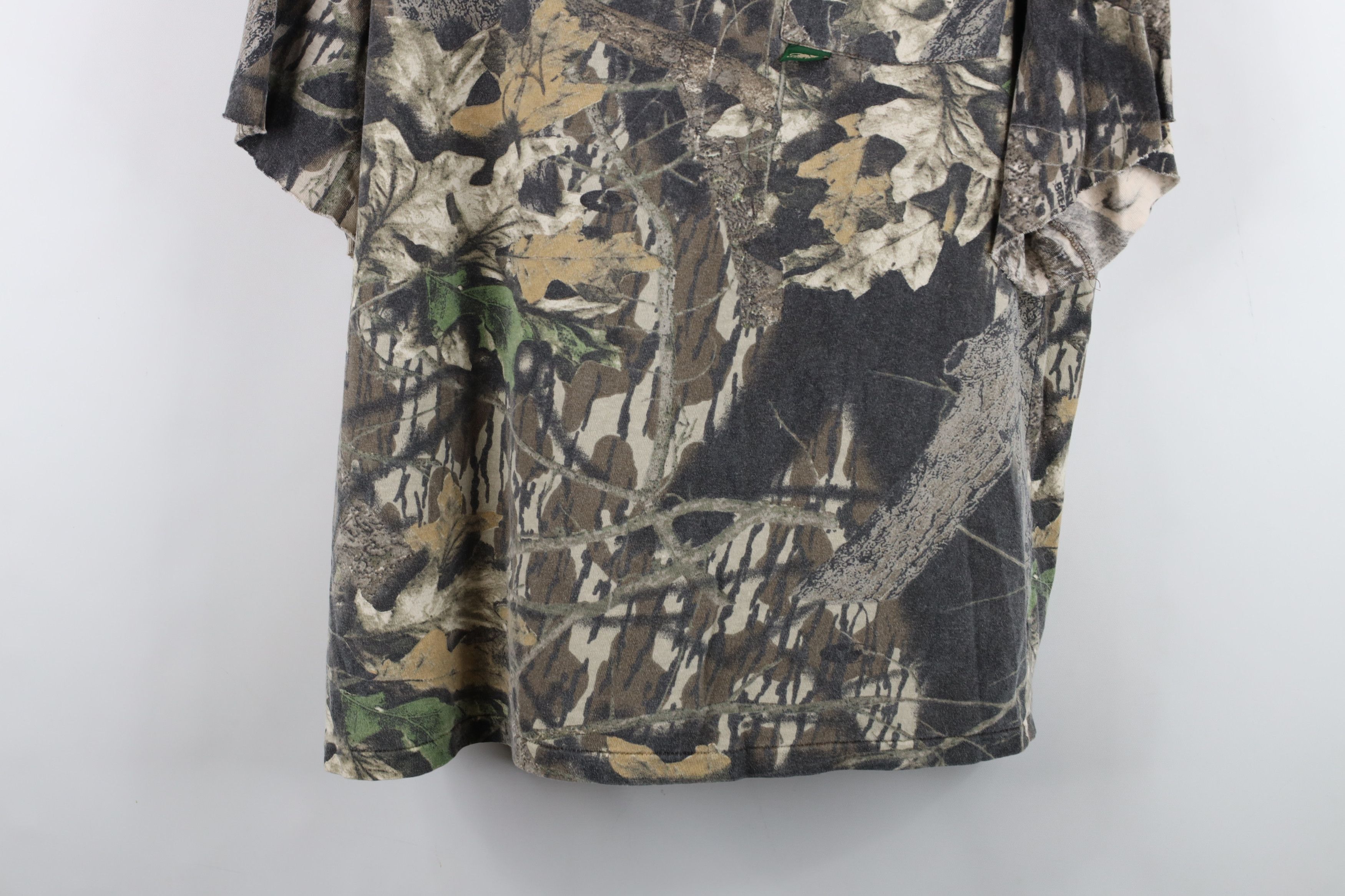Mossy Oaks Vintage 90s Mossy Oak Camouflage Pocket T-Shirt Cotton USA Size US XL / EU 56 / 4 - 3 Thumbnail