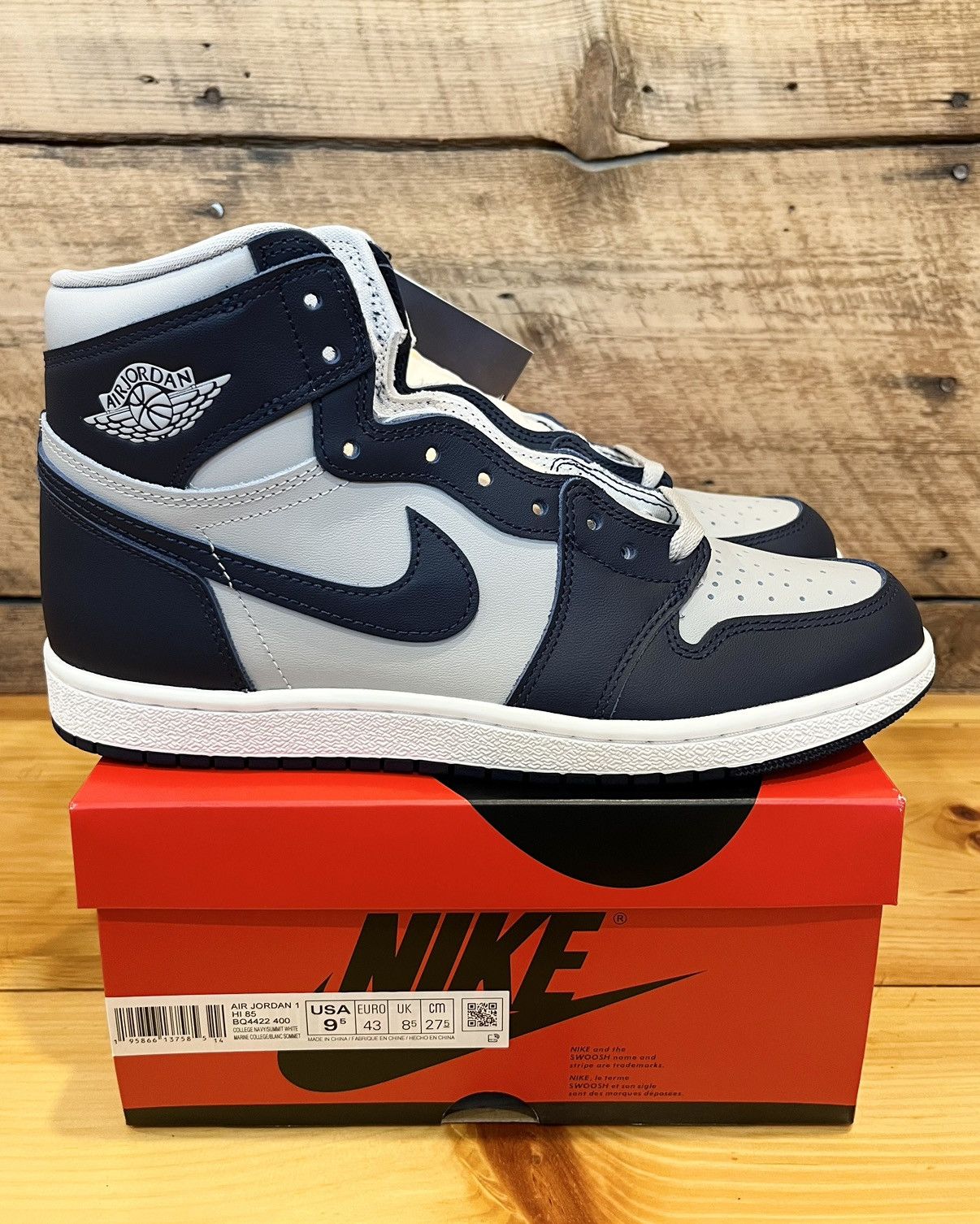 Jordan Brand Nike Air Jordan 1 Retro High 85 Georgetown Navy BQ4422-400 Size US 9.5 / EU 42-43 - 13 Thumbnail