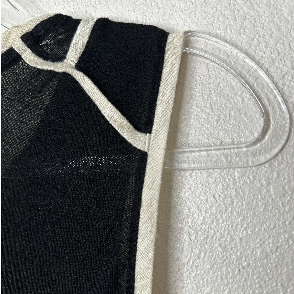 Rag & Bone Rag & Bone Black & Cream Round Neck Sleeveless Sheer Tank S Size S / US 4 / IT 40 - 8 Thumbnail