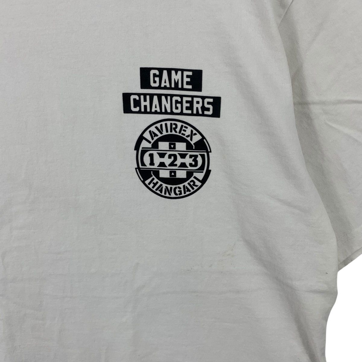 Vintage AVIREX HANGAR GAME CHANGERS Top Gun Tee Shirt Man Size US L / EU 52-54 / 3 - 4 Thumbnail