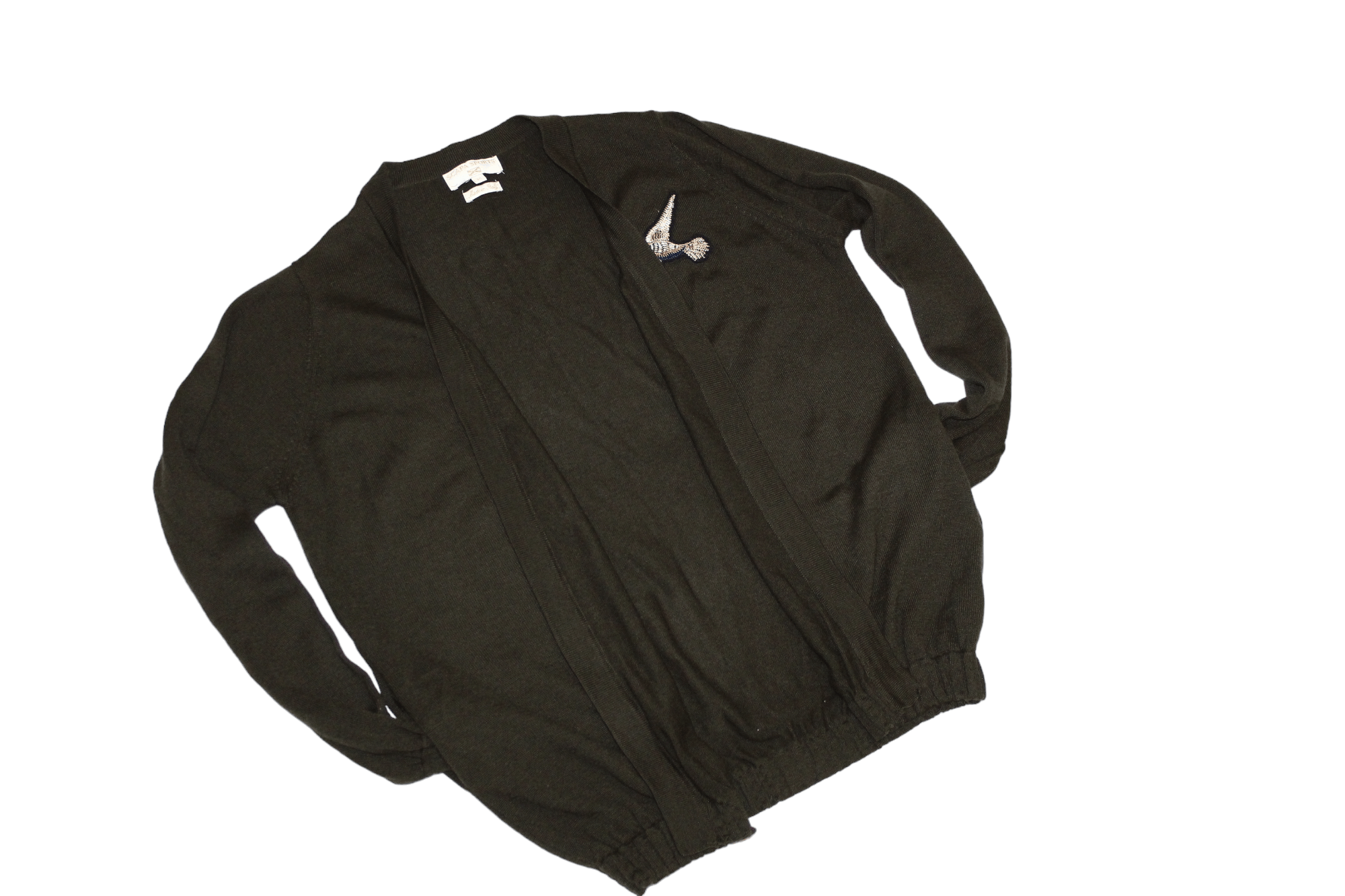 Scapa Sports Scapa Sports Bird Embroidered Wool Blend Open Cardigan Size US M / EU 48-50 / 2 - 8 Thumbnail