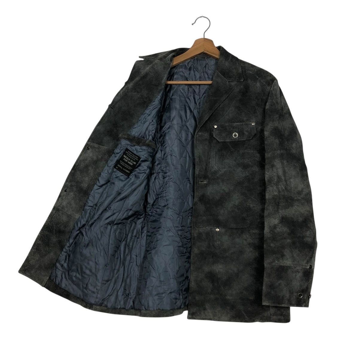 Japanese Brand 🔥VINTAGE GENUINE LEATHER BIKER JACKET NICOLE ISSEY MIYAKE Size US M / EU 48-50 / 2 - 13 Thumbnail