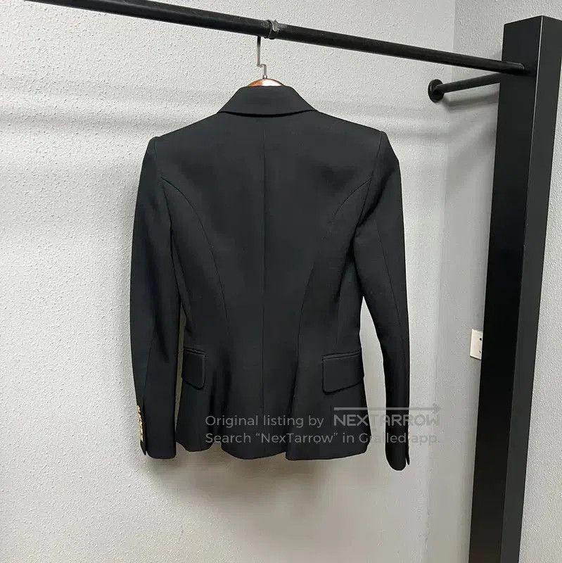 Balmain Balmain Black Wool Women's Jacket . Size S / US 4 / IT 40 - 2 Thumbnail
