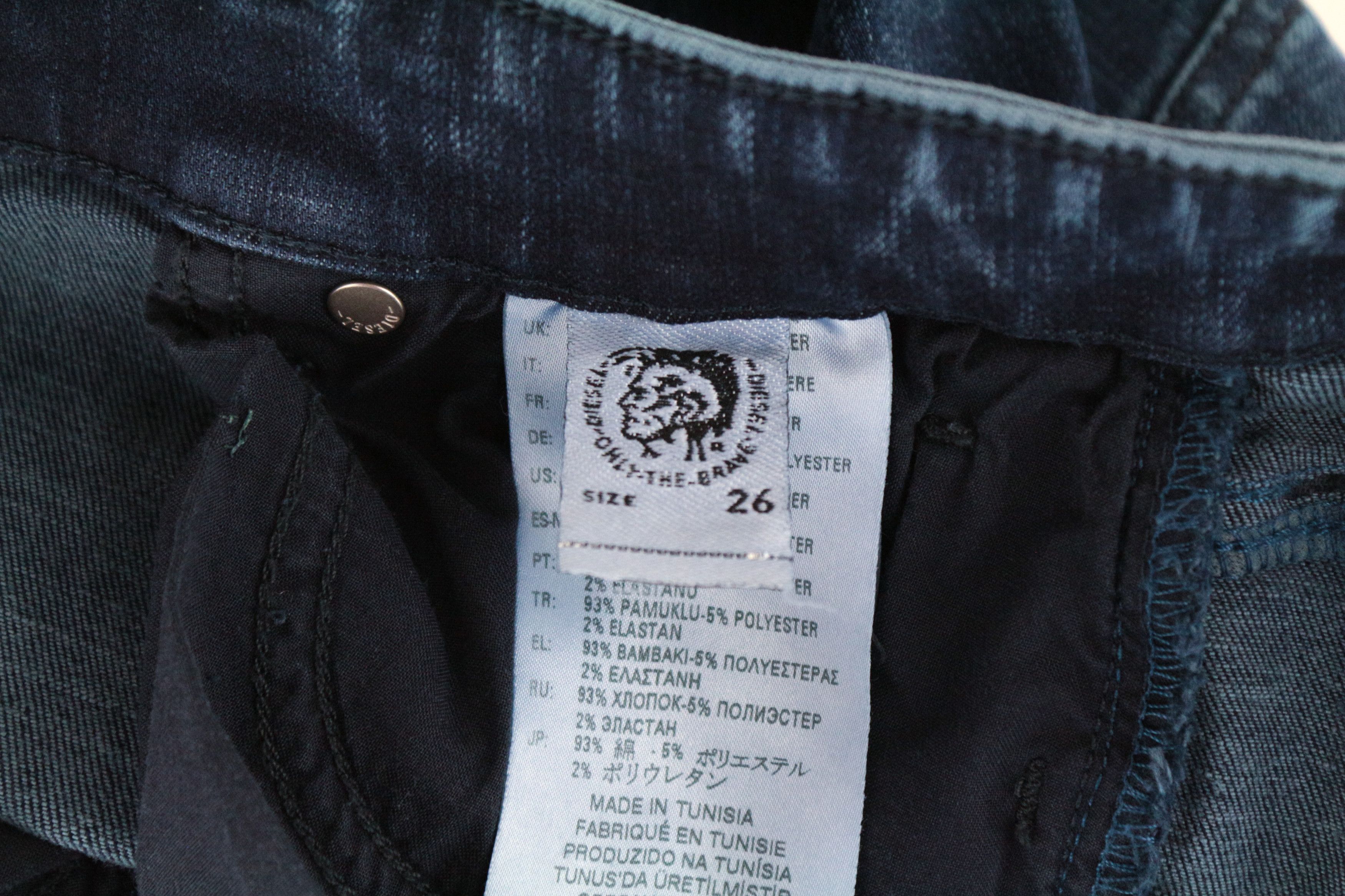 Diesel SLANDY 069DC W26/L34 Blue Stretch Jeans 63885 Size 26" / US 2 / IT 38 - 7 Thumbnail