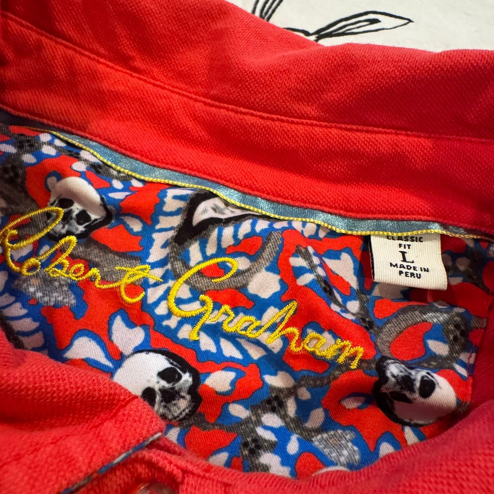 Robert Graham Robert Graham Polo Shirt - Men's Size Large Size US L / EU 52-54 / 3 - 3 Thumbnail