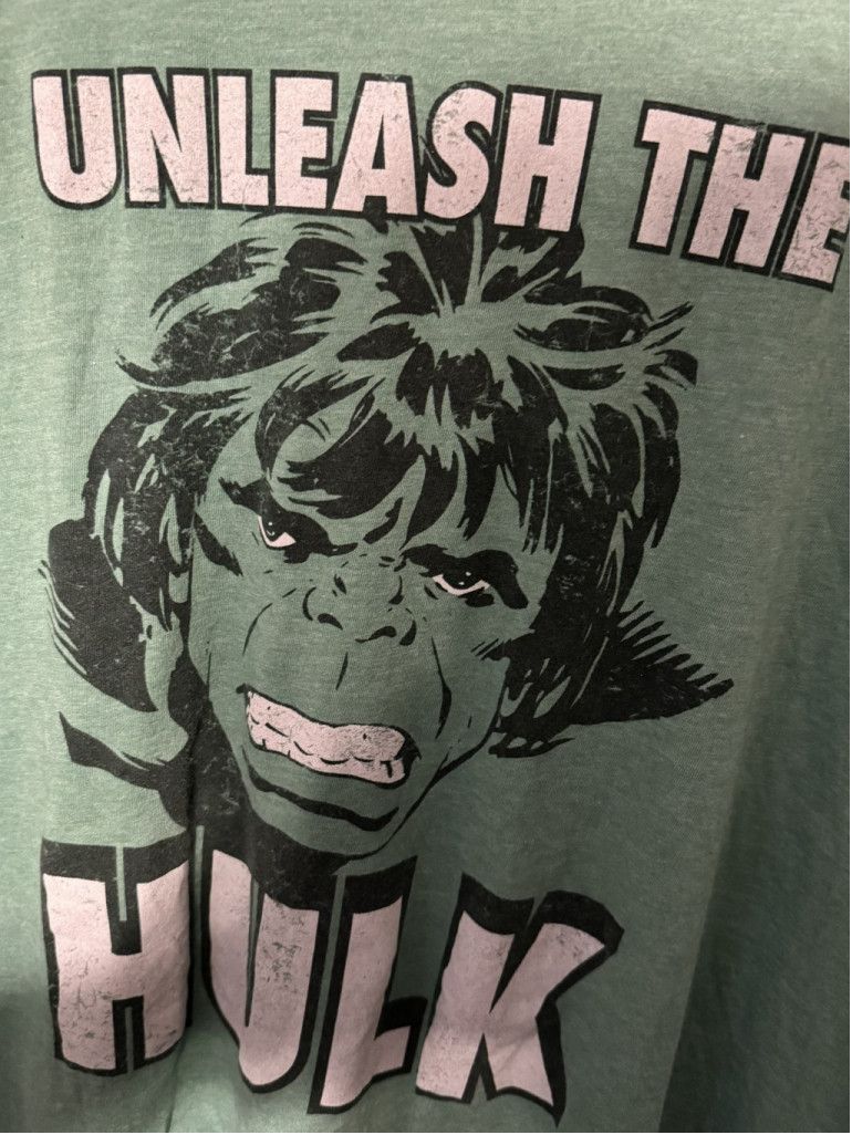 Marvel Comics Incredible Hulk Marvel Avengers T-Shirt Men's Sz XL Green Size US XL / EU 56 / 4 - 3 Thumbnail