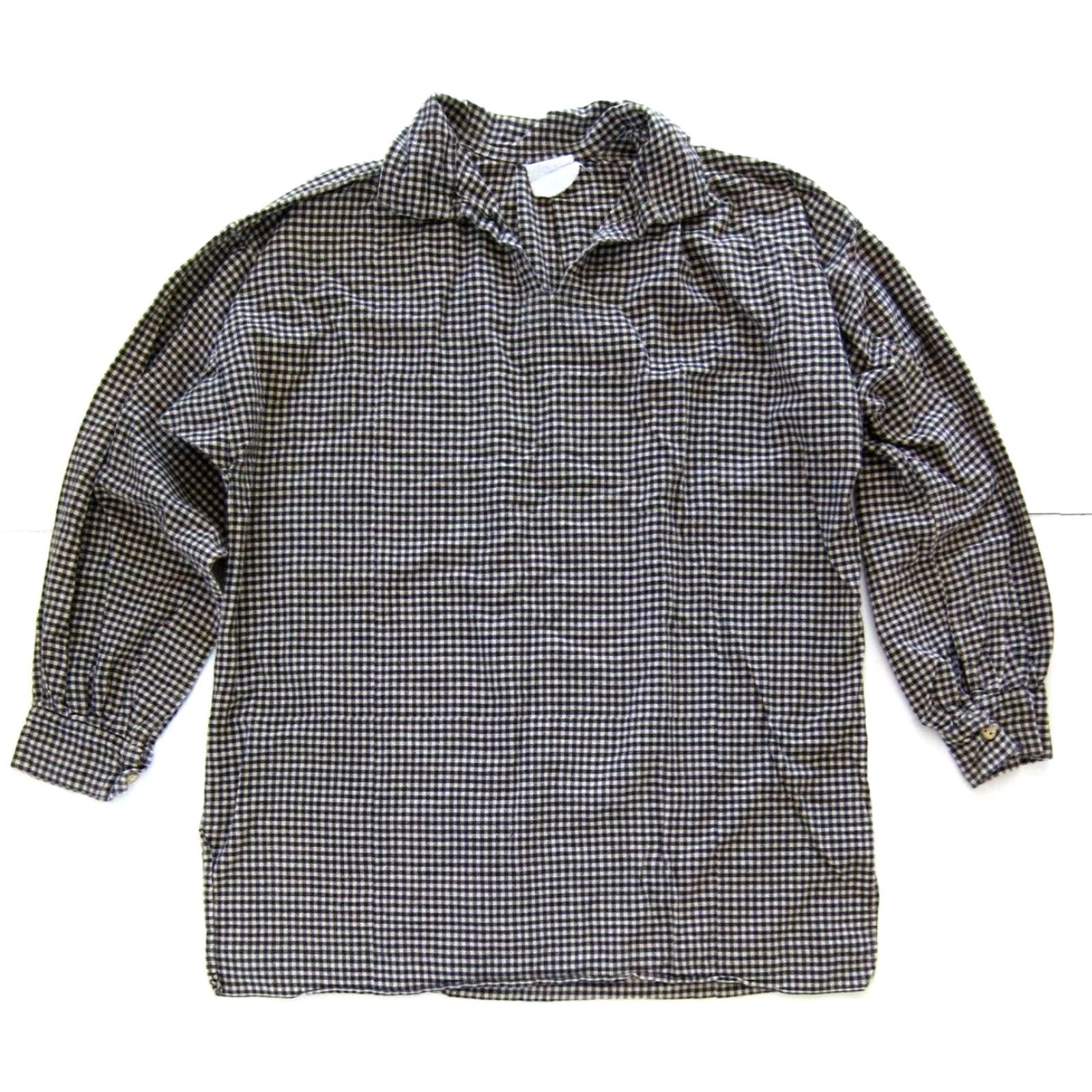 Vintage VINTAGE Unbranded Shirt Western Prairie Long Sleeve Plaid Button-Up XL Black 100% Cotton Mens Size US XL / EU 56 / 4 - 2 Thumbnail