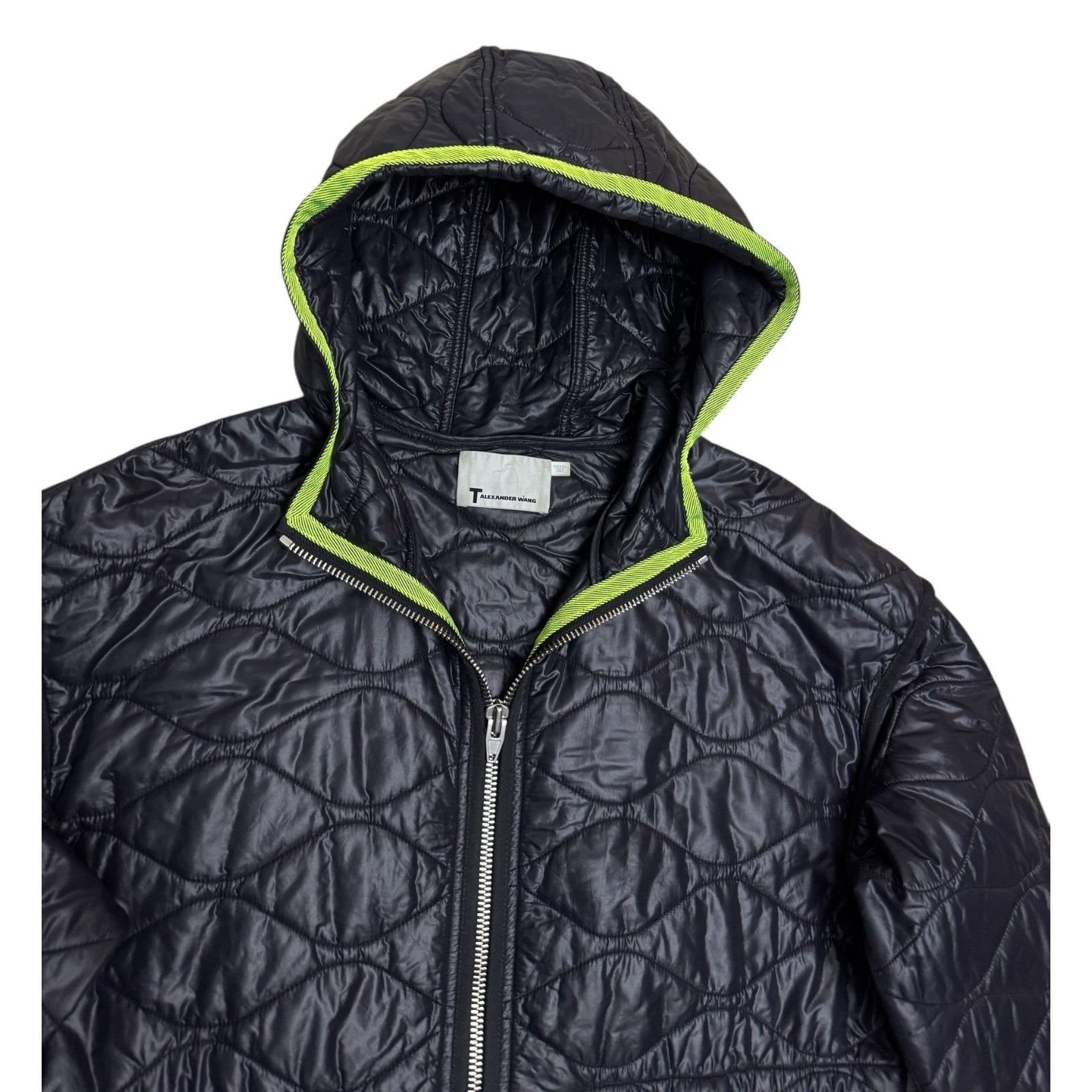 T by Alexander Wang T ALEXANDER WANG Designer Black Puffer Jacket Coat Small Size S / US 4 / IT 40 - 2 Thumbnail