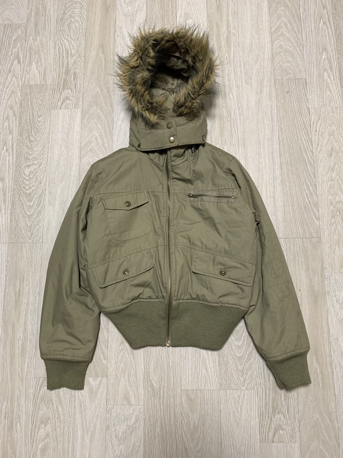 If Six Was Nine × Vintage Faux fur bomber jacket, y2k, vintage, streetwear, archive Size L / US 10 / IT 46 - 1 Thumbnail
