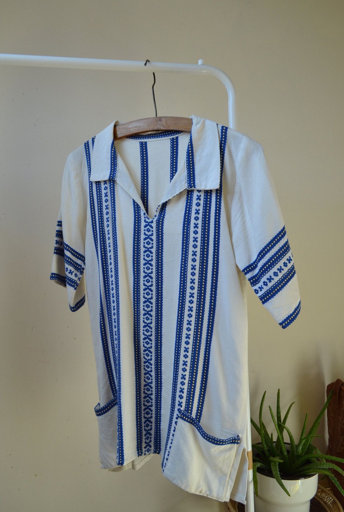 Vintage Vintage Embroidered Collared Top Size US XS / EU 42 / 0 - 3 Thumbnail