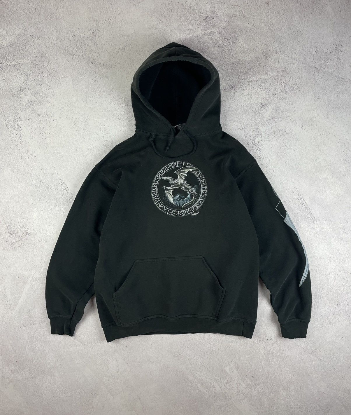 Alchemy Equipment × Designer × Vintage Vintage Alchemy Gothic The Fourth Horseman Hoodie,Black,Sz L Size US L / EU 52-54 / 3 - 2 Thumbnail