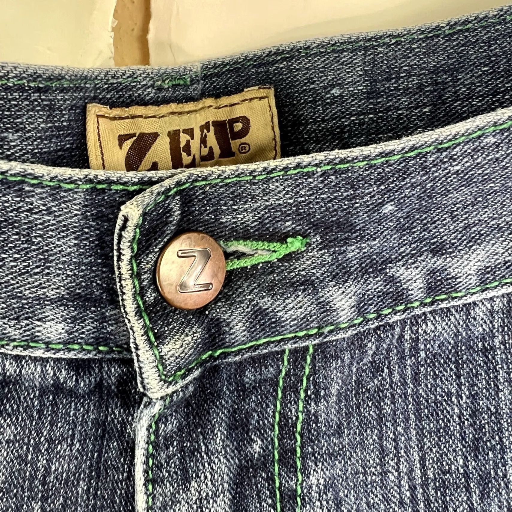 Denime VINTAGE ZEEP Denim Shorts Mens Size 50 Blue Bermuda 90s Grunge Size US 34 / EU 50 - 5 Thumbnail