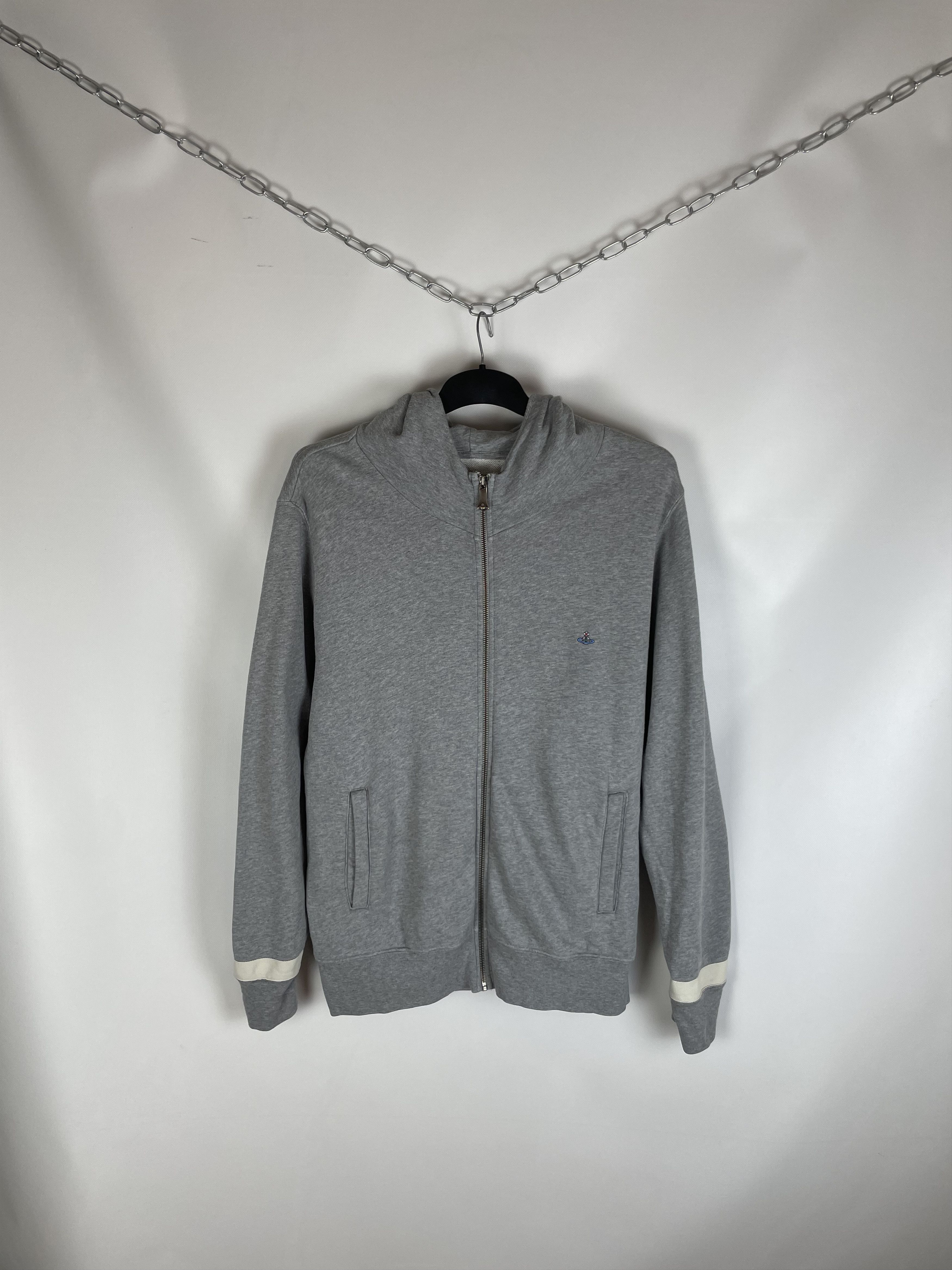 Vivienne Westwood Vivienne Westwood Zip Up Hoodie Grey Size US L / EU 52-54 / 3 - 1 Thumbnail