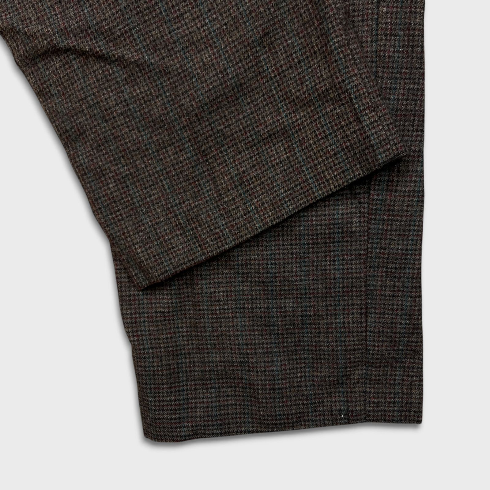 Vintage Thomson Dress Pants 34x28 Plaid Pleat Baggy Wool 90s Trouser Size US 34 / EU 50 - 7 Thumbnail