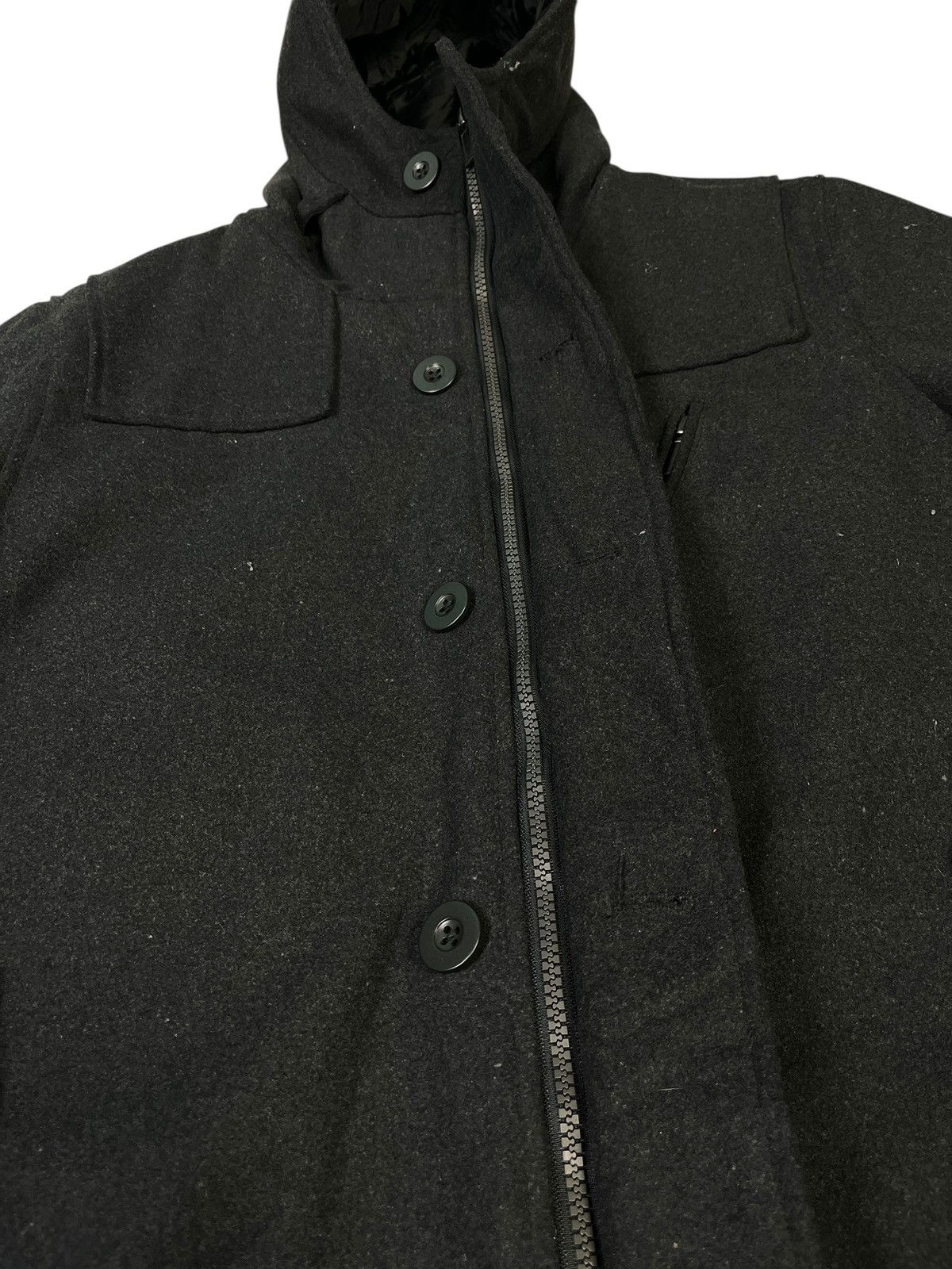 Japanese Brand × semanticdesign Semantic Design Wool Heavy Coat with Hood Size US M / EU 48-50 / 2 - 7 Thumbnail