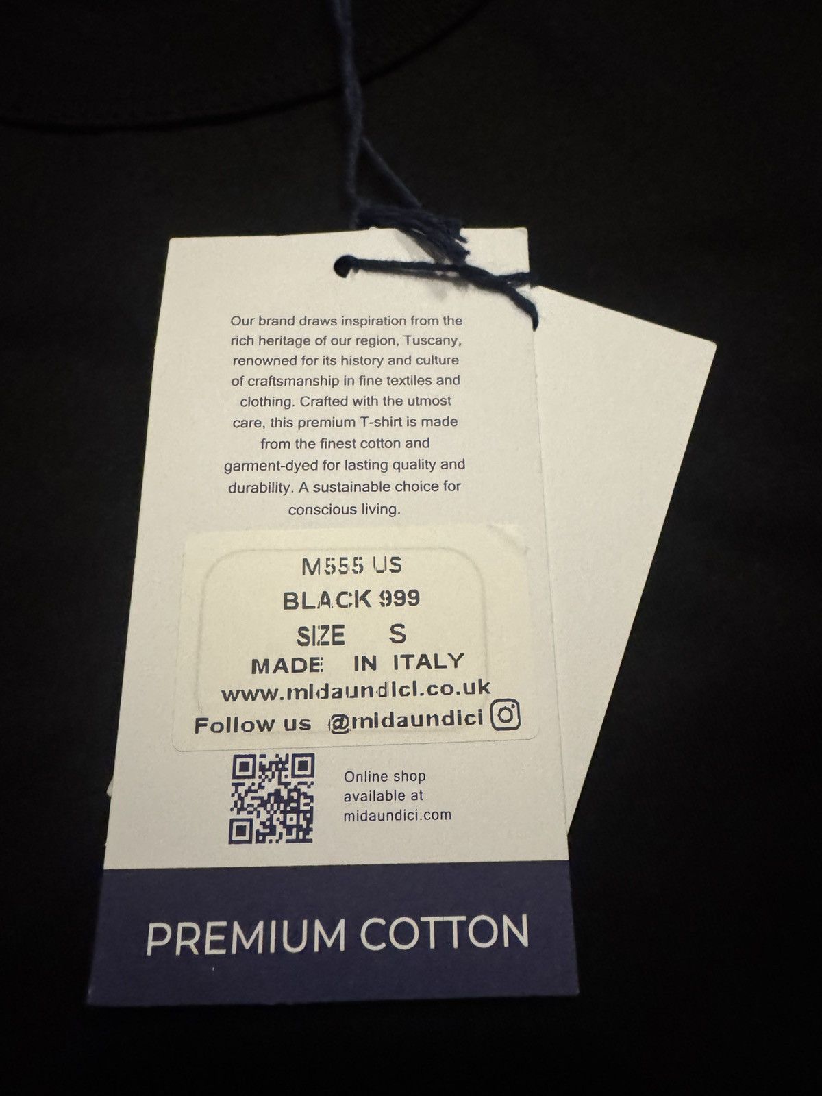 Other Mida Undici black premium cotton tee Size US S / EU 44-46 / 1 - 4 Thumbnail