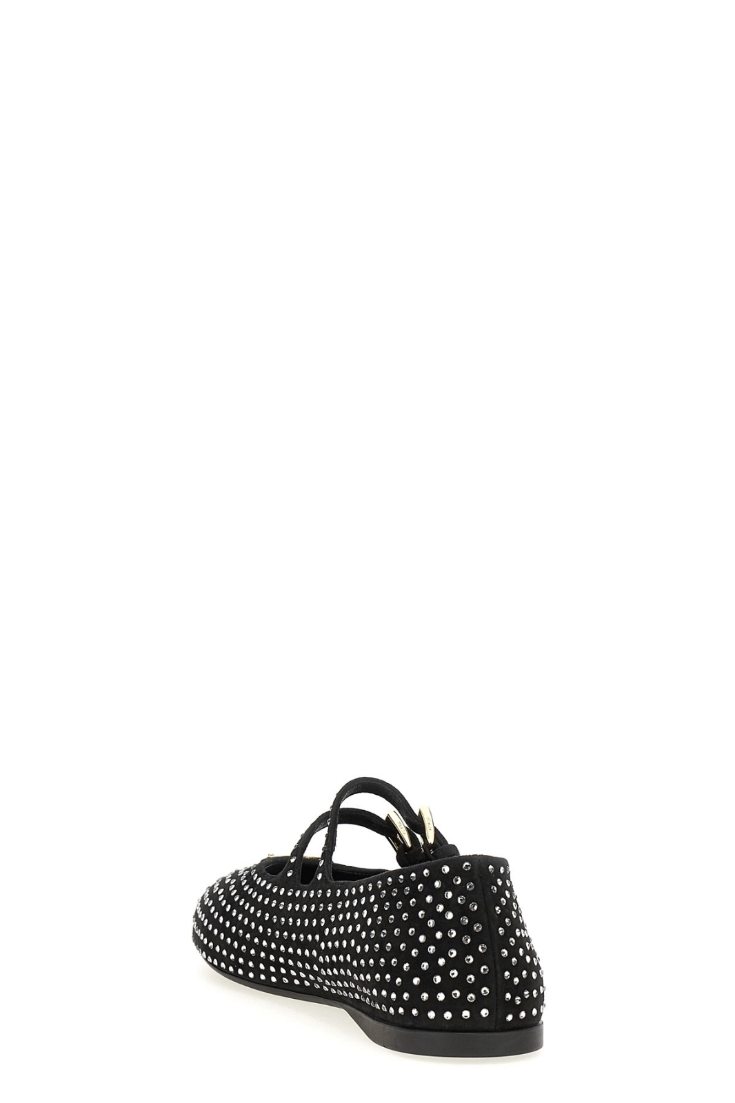 Prada PRADA Double Strap Black Leather Ballerina Flats New Size US 10 / IT 40 - 3 Thumbnail