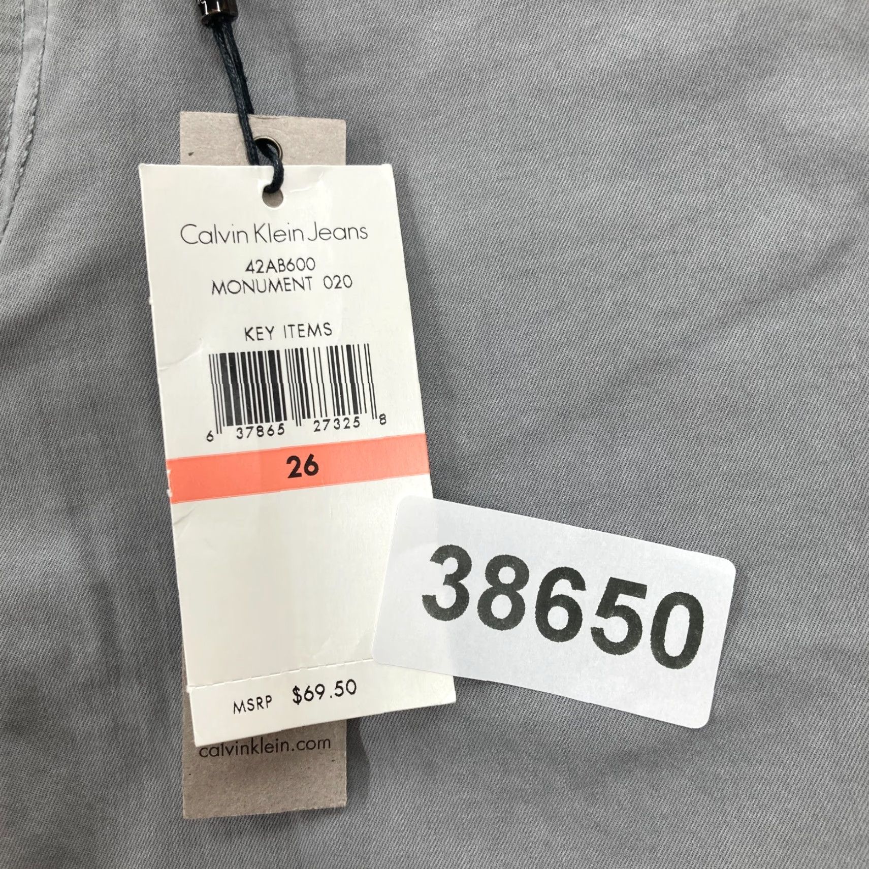 Calvin Klein Calvin Klein Jeans Women's 26 Gray Stretch 5-Pocket Pants Casual Preppy Modern Size 26" / US 2 / IT 38 - 4 Thumbnail