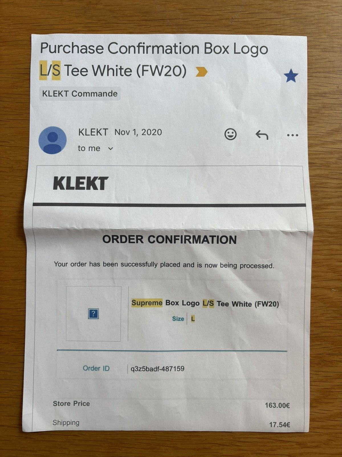 Supreme Supreme AW20 Box Logo L S Tee Size US L / EU 52-54 / 3 - 5 Thumbnail