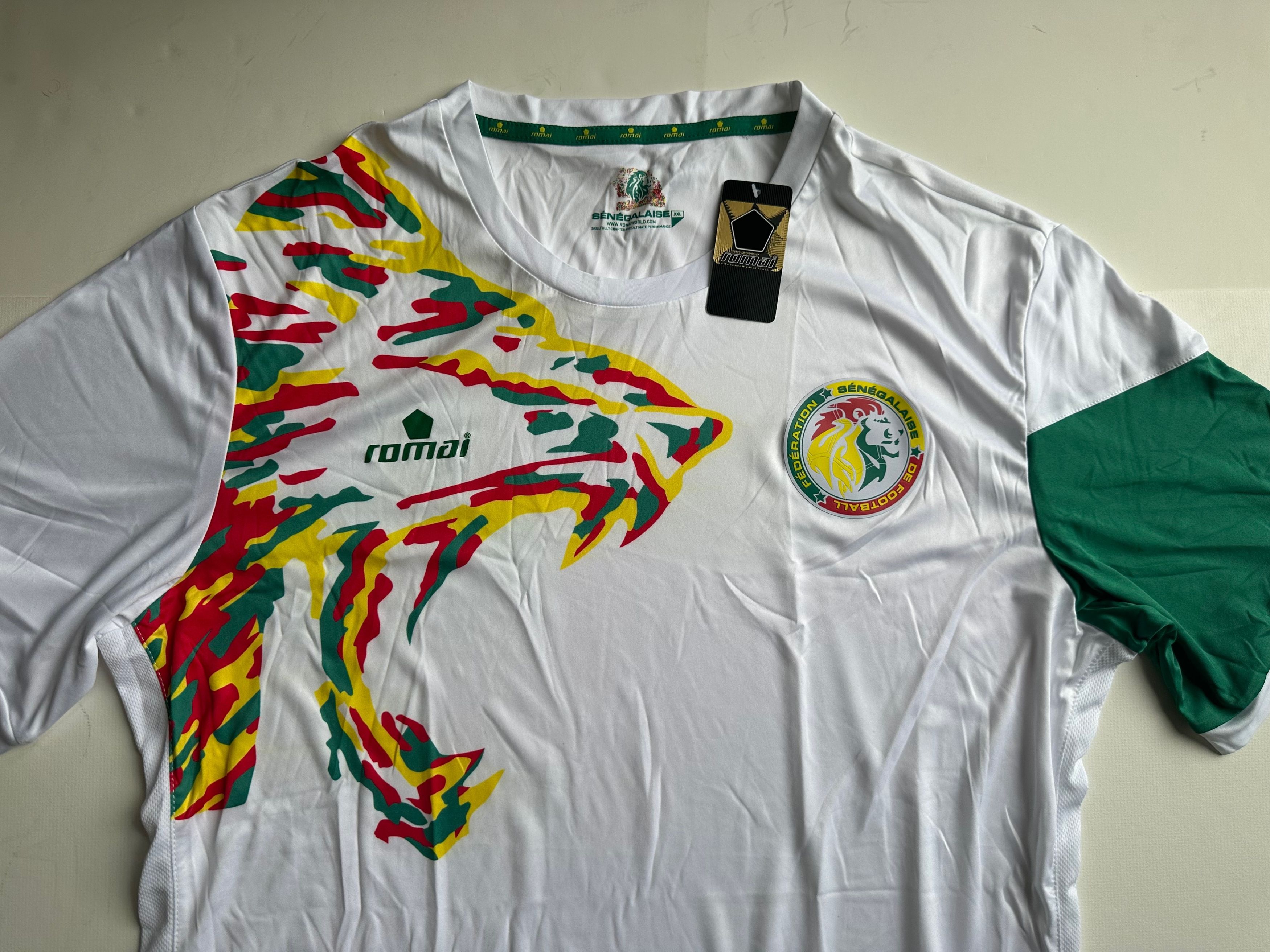 Other Vintage Romai Senegal Jersey (2016/17) - White - XXL (NWT) Size US XXL / EU 58 / 5 - 3 Thumbnail