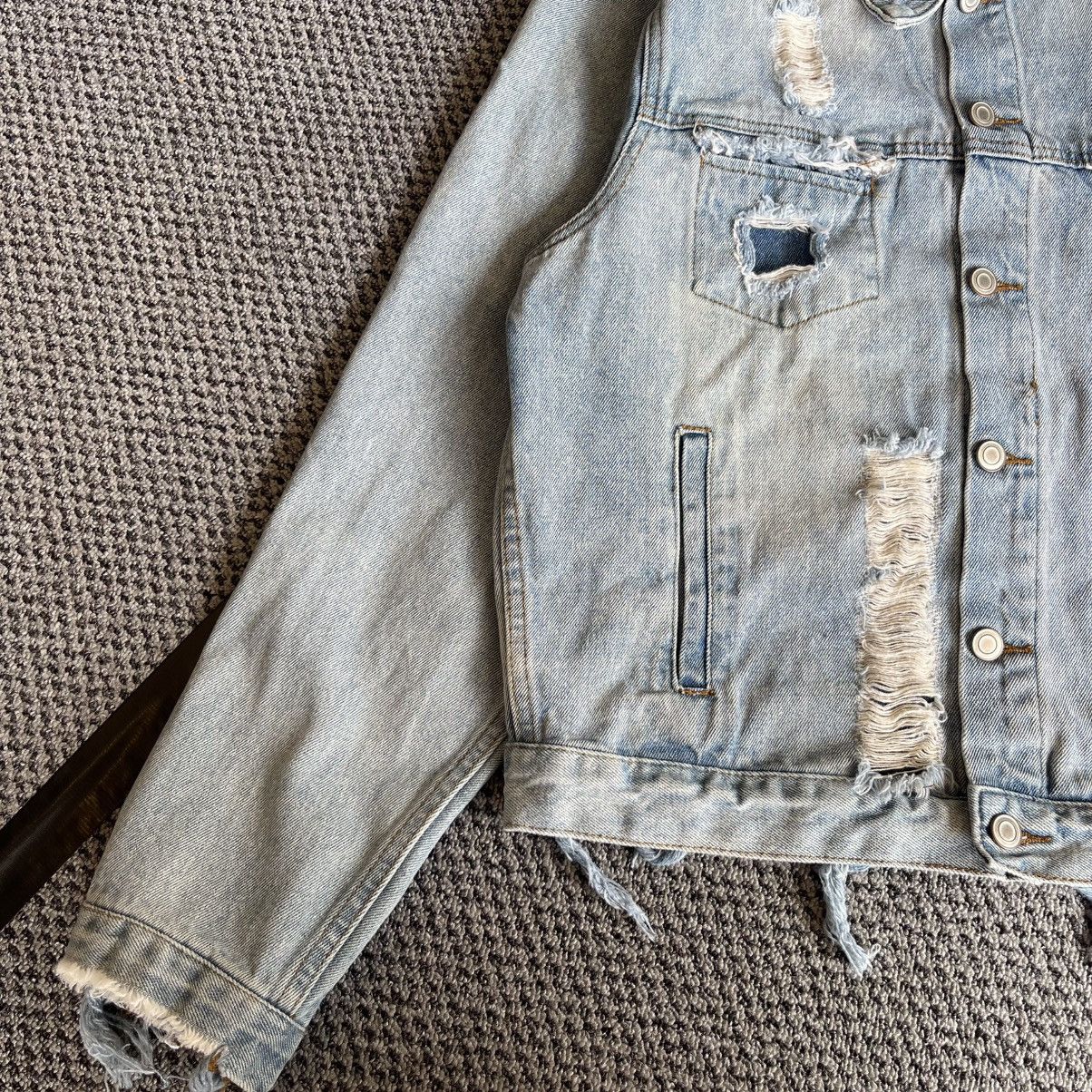 Japanese Brand Vintage Japanese Bondage Style Distressed Denim Jacket Size US M / EU 48-50 / 2 - 5 Thumbnail