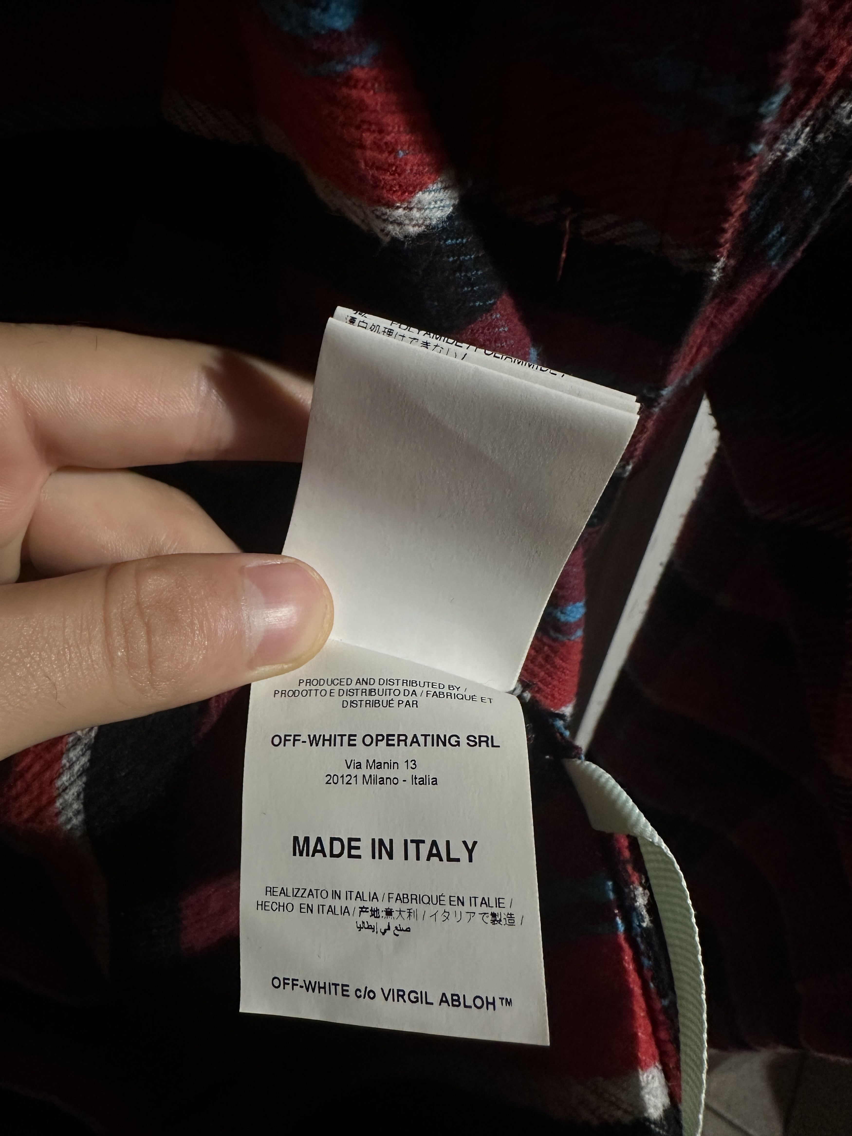 Off-White OFF-WHITE Flannel Virgil Abloh S/S 2018 Size US M / EU 48-50 / 2 - 8 Thumbnail