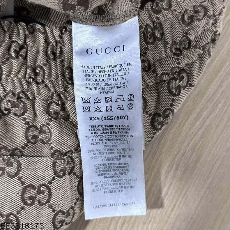 Gucci Gucci Logo Print Denim Shorts-2506 Size 22" - 6 Thumbnail