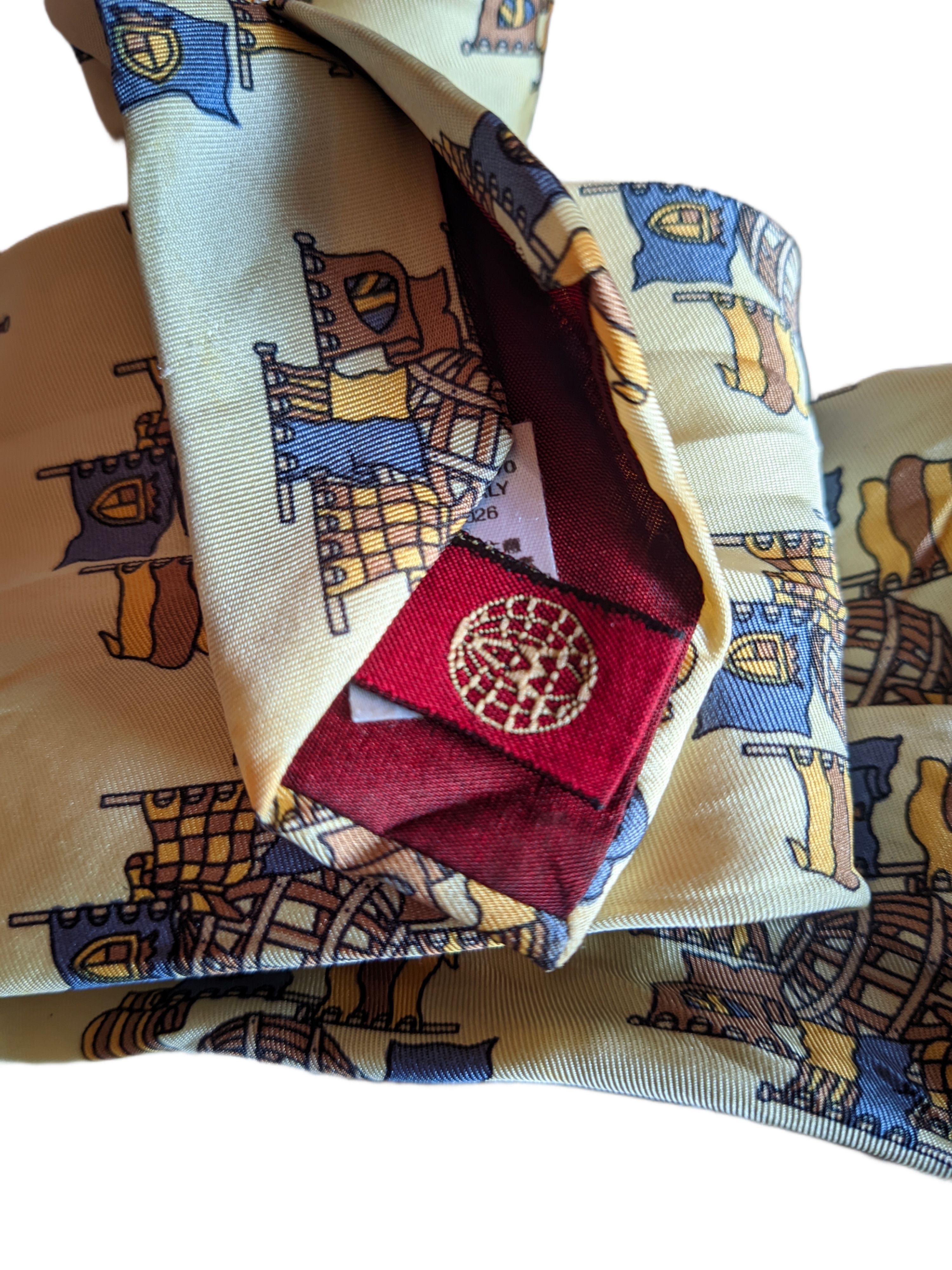 Alviero Martini Alviero Martini 100% Pure Silk Hand Made Italy Size ONE SIZE - 3 Thumbnail