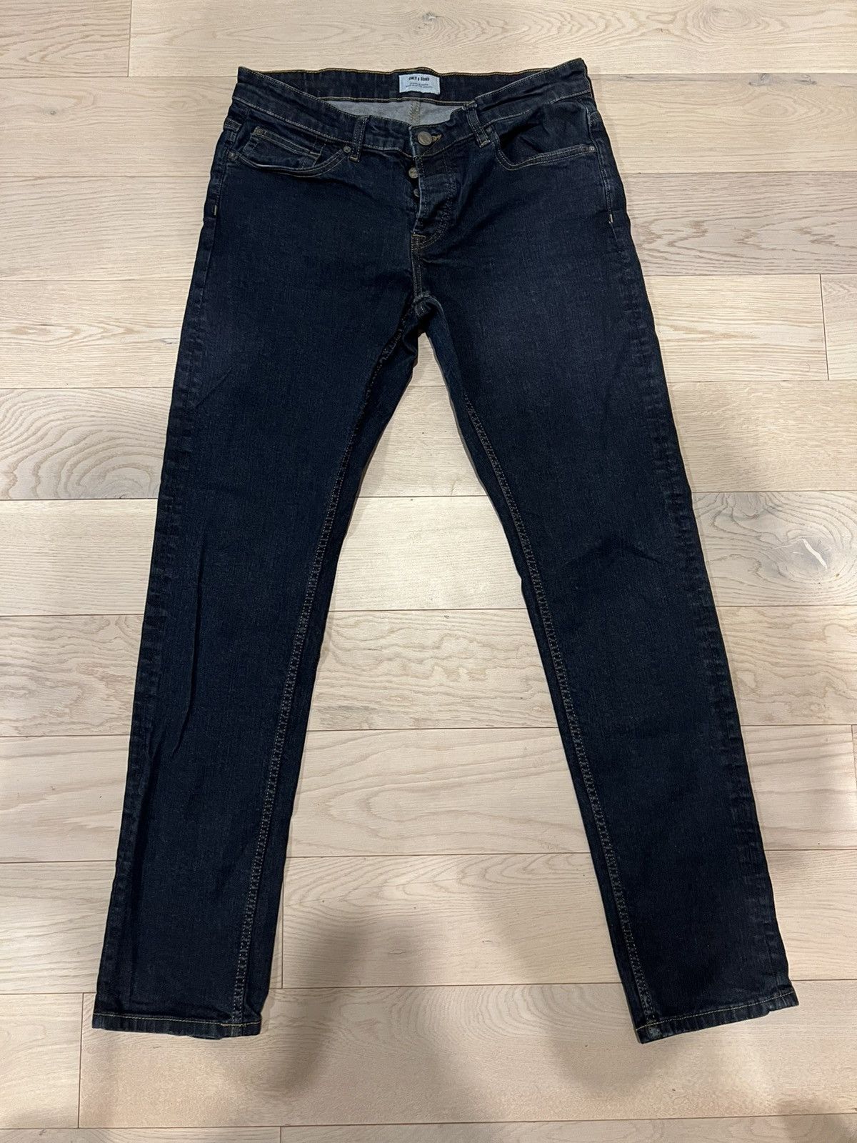 ONLY & SONS Only & Sons Slim Straight Dark Blue Jeans Men’s Size 34x34 Size US 34 / EU 50 - 1 Thumbnail