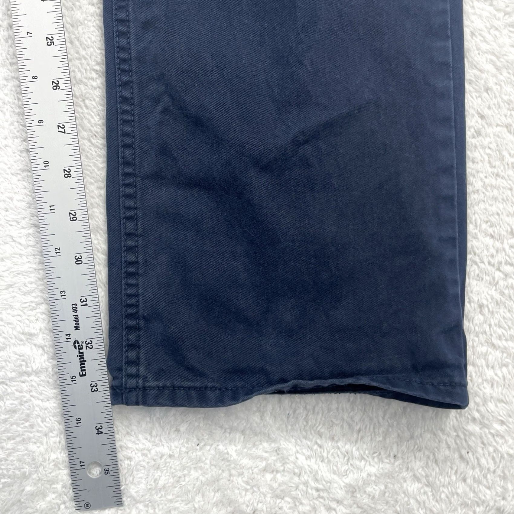 Polo Ralph Lauren Polo Ralph Lauren Mens Navy Blue Straight Leg Five Pocket Chino Pants 34x34 Size US S / EU 44-46 / 1 - 4 Thumbnail