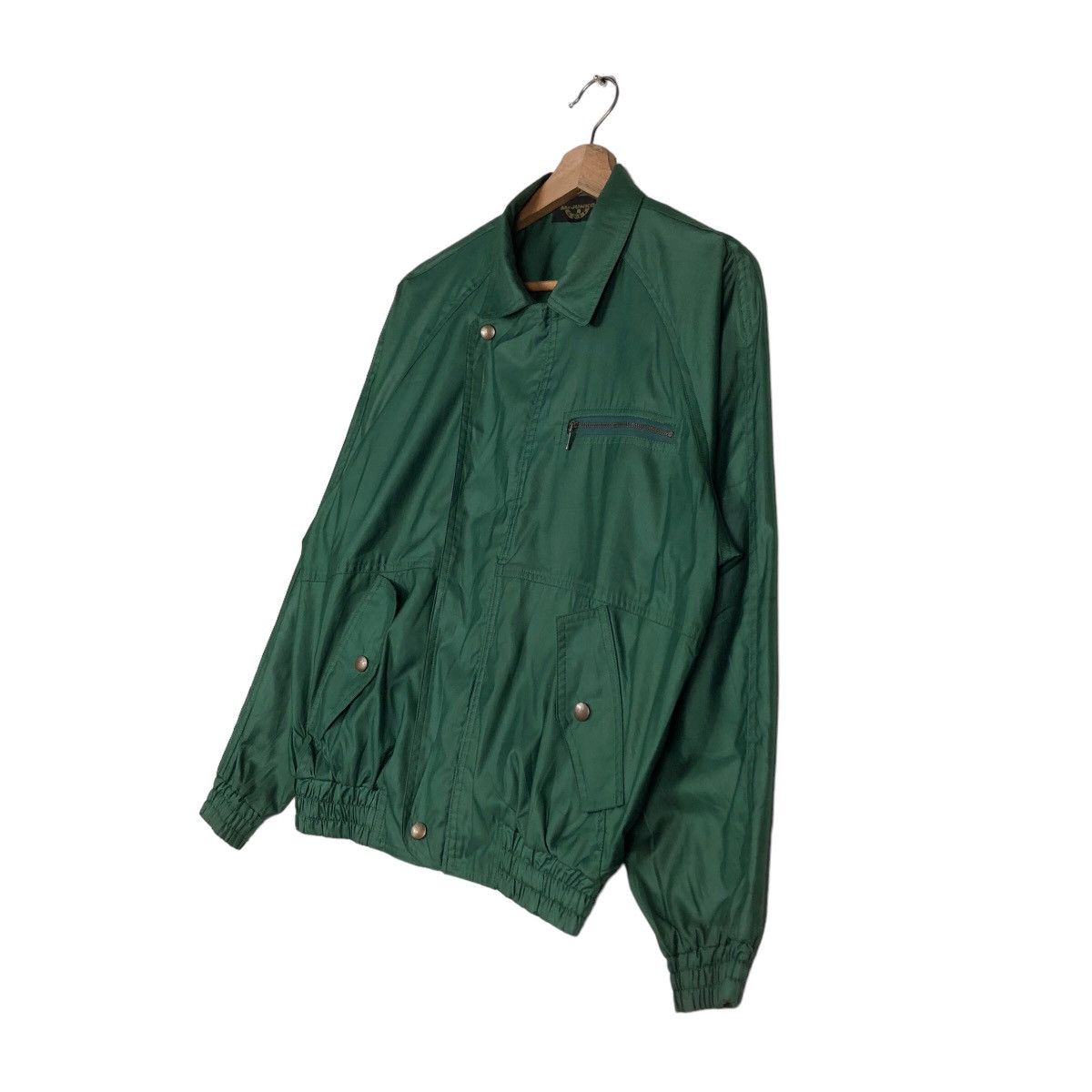 Japanese Brand 🔥Rich Green Vintage Bomber Jacket Nylon Mr Junko Japan Size US M / EU 48-50 / 2 - 3 Thumbnail