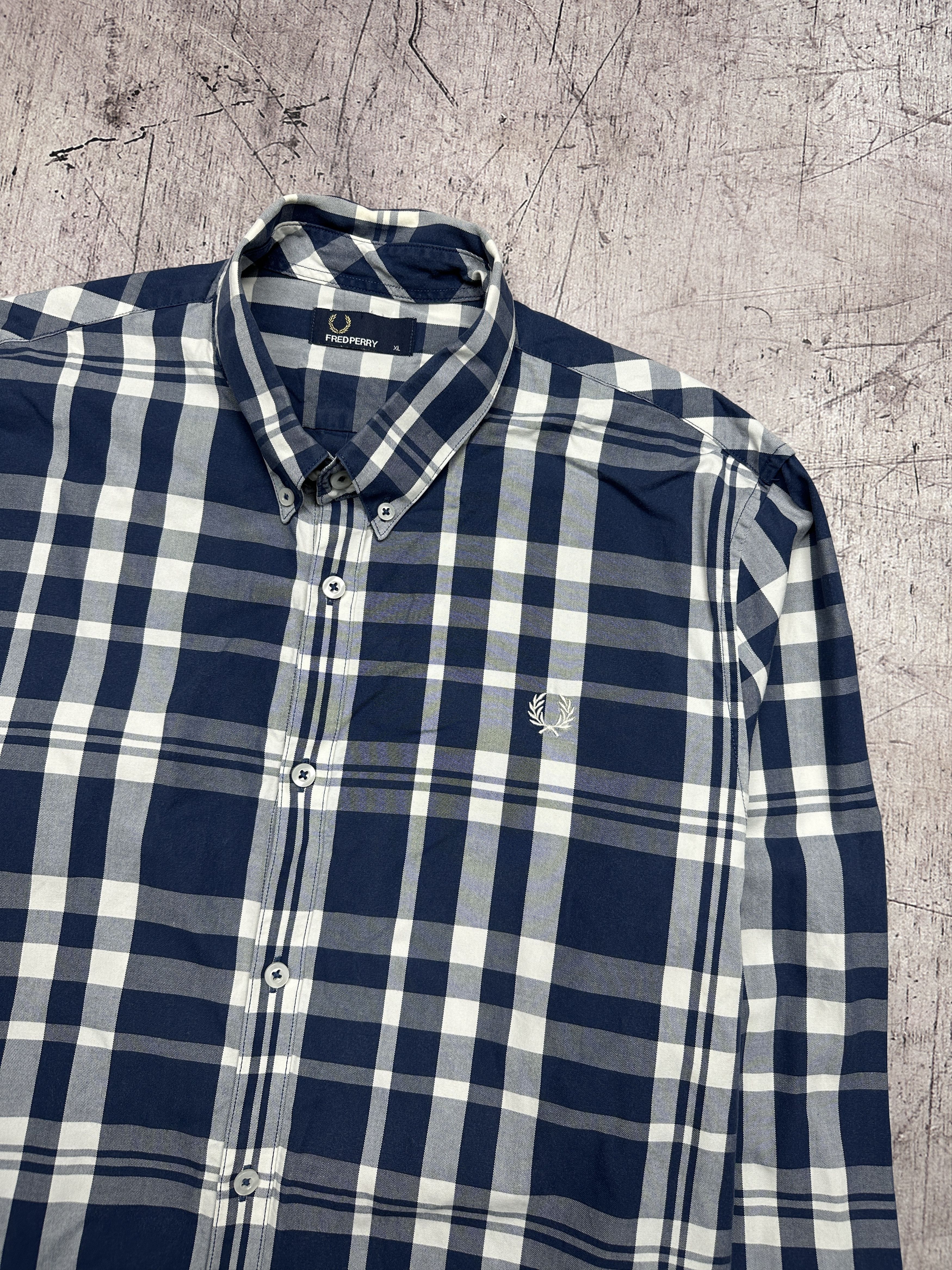 Fred Perry Fred Perry Mens Long Sleeve Plaid Shirt Size US XL / EU 56 / 4 - 2 Thumbnail
