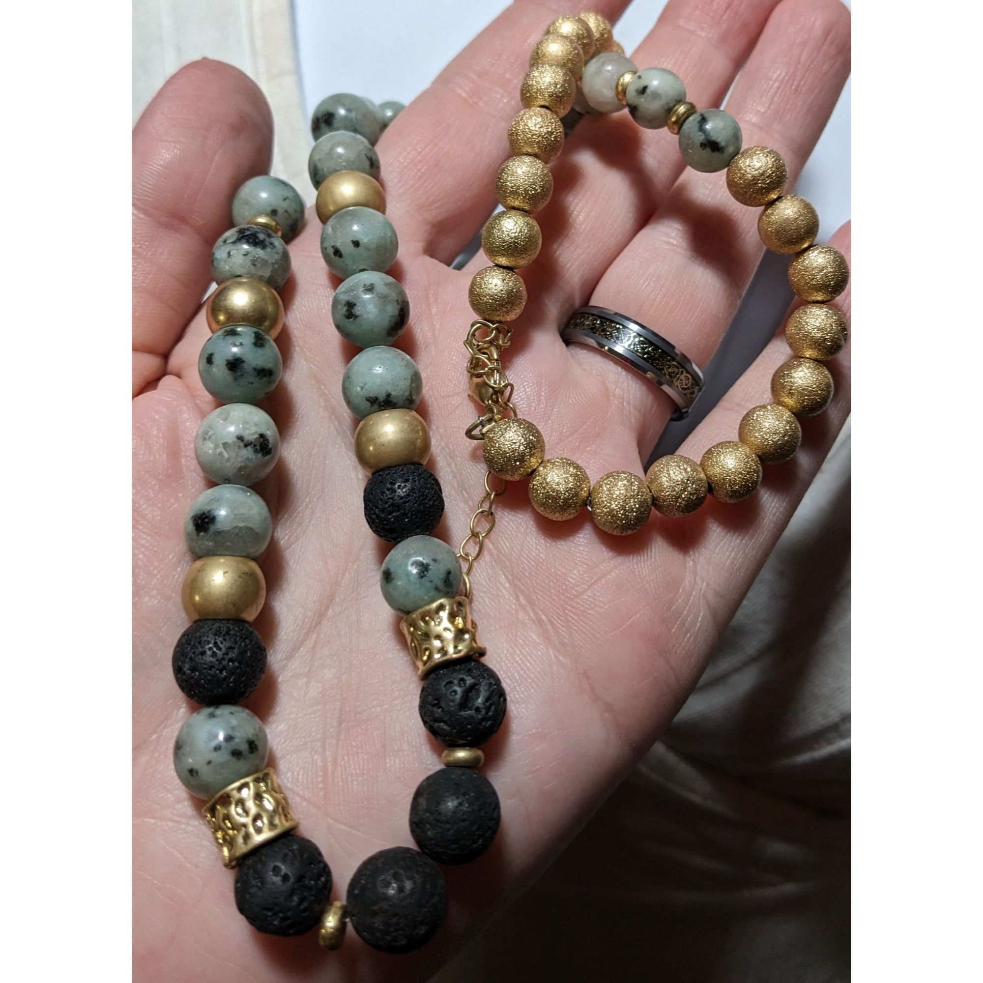 Other Lava Agate Beaded Necklace Size ONE SIZE - 3 Thumbnail