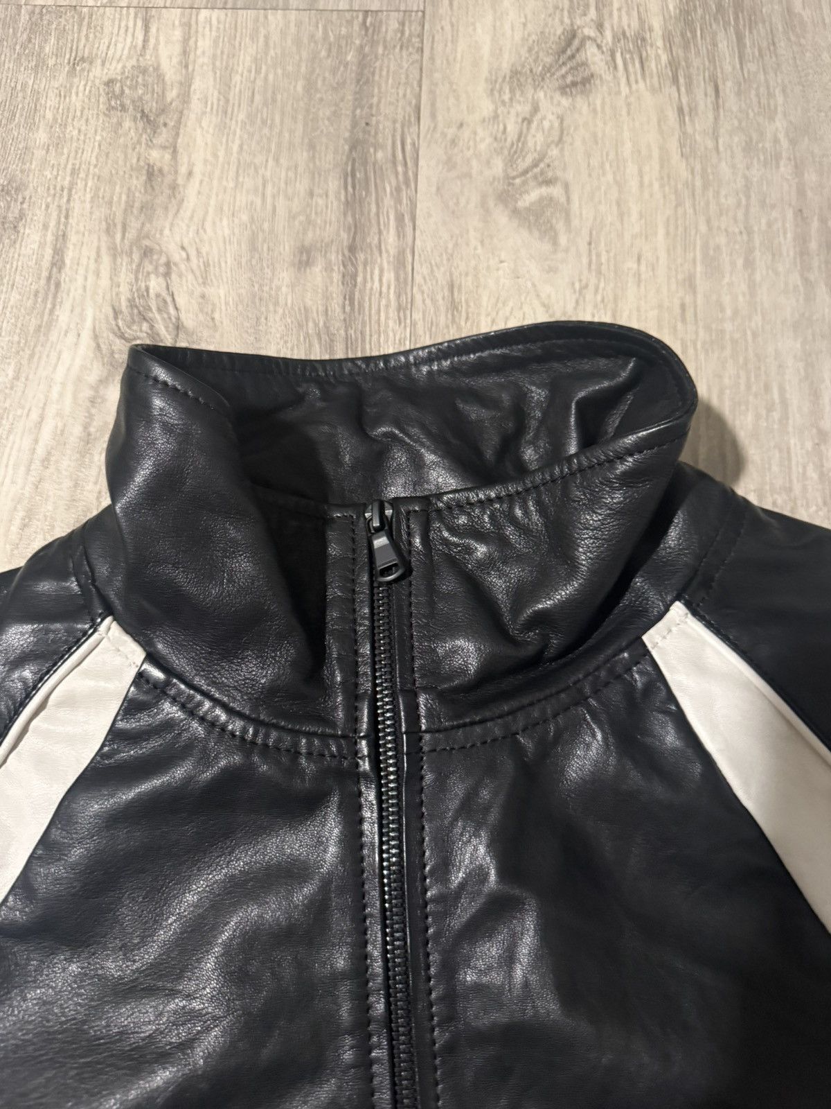 J.Lindeberg j. lindeberg mens lex leather track jacket Medium Lamb Size US M / EU 48-50 / 2 - 5 Thumbnail