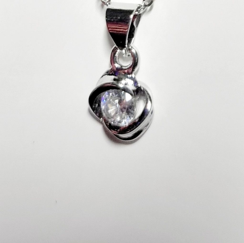 Other 1 Carat Round Bezel Moissanite 925 Sterling Silver Necklace Size ONE SIZE - 5 Thumbnail