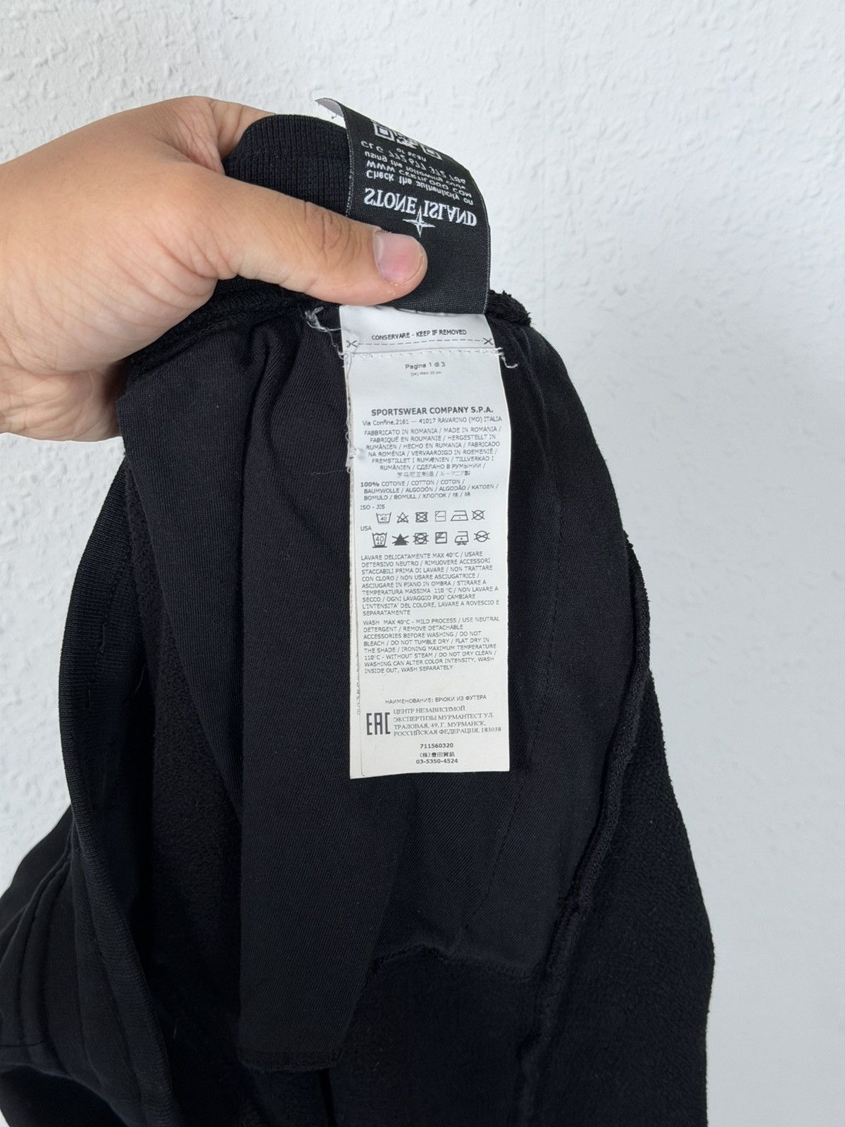Stone Island Stone island Cargo Cotton Black Sweatpants Size S Size US 30 / EU 46 - 17 Thumbnail