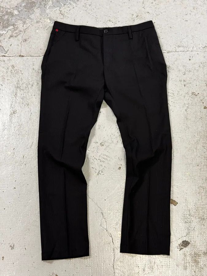 Dolce & Gabbana 2000s Dolce & Gabbana Black Classy Striped Pants Size US 32 / EU 48 - 4 Thumbnail