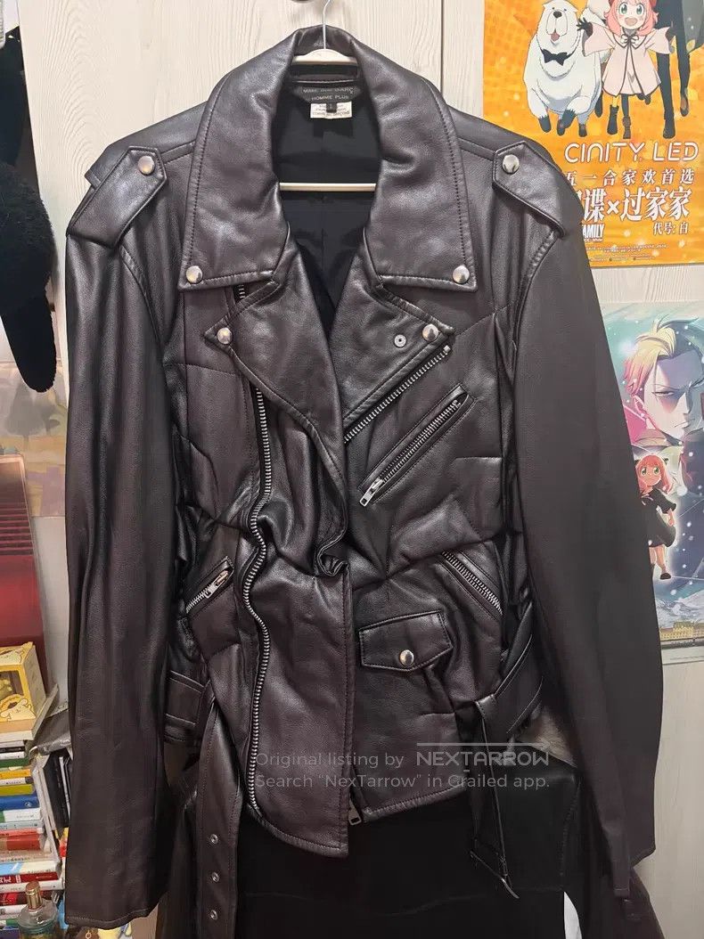 Comme des Garcons Comme Des Garcons Pleated leather jacket Size US L / EU 52-54 / 3 - 1 Thumbnail