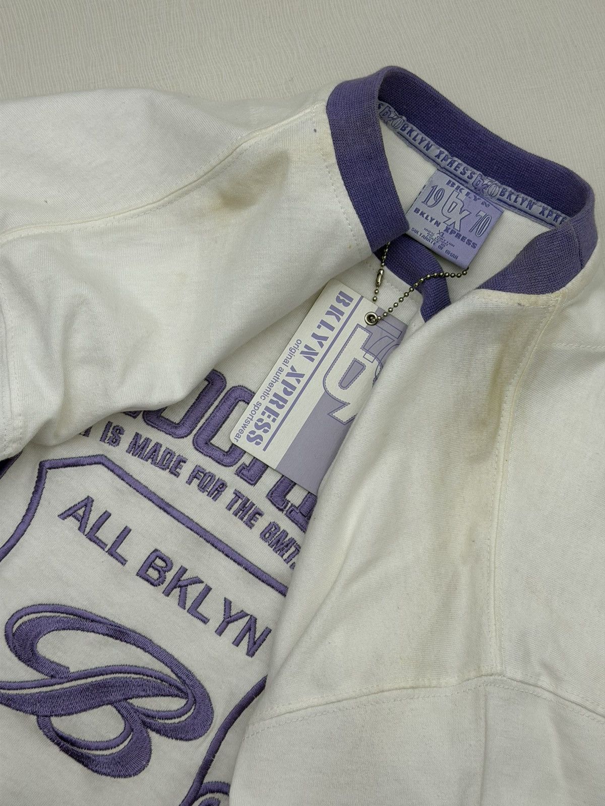 Brooklyn Xpress Vintage Y2K Brooklyn Xpress DSWT XL Purple Embroidered Size US XL / EU 56 / 4 - 11 Thumbnail