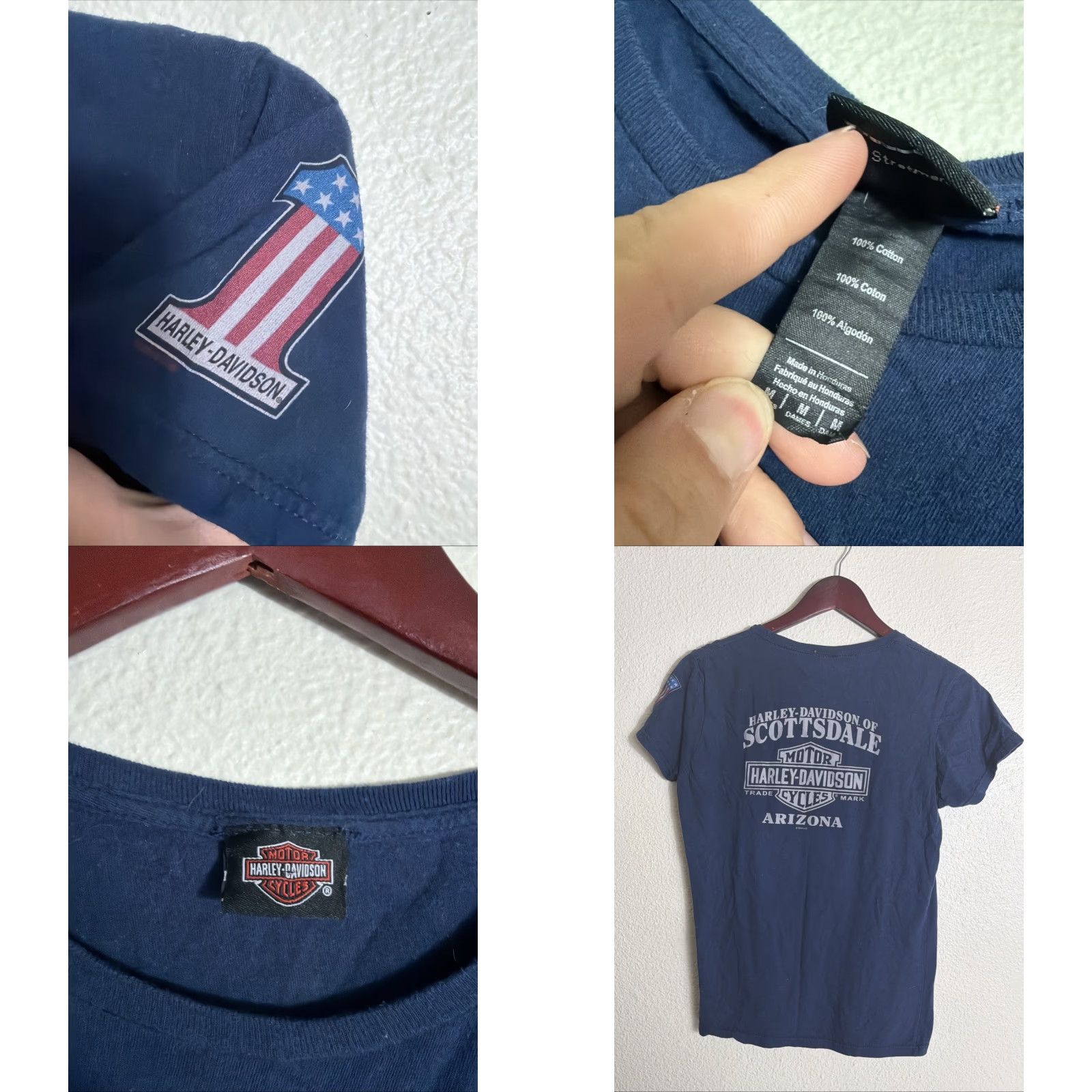 Harley Davidson Harley Davidson Scottsdale Women’s Medium T Shirt Blue Short Sleeve Size M / US 6-8 / IT 42-44 - 8 Thumbnail
