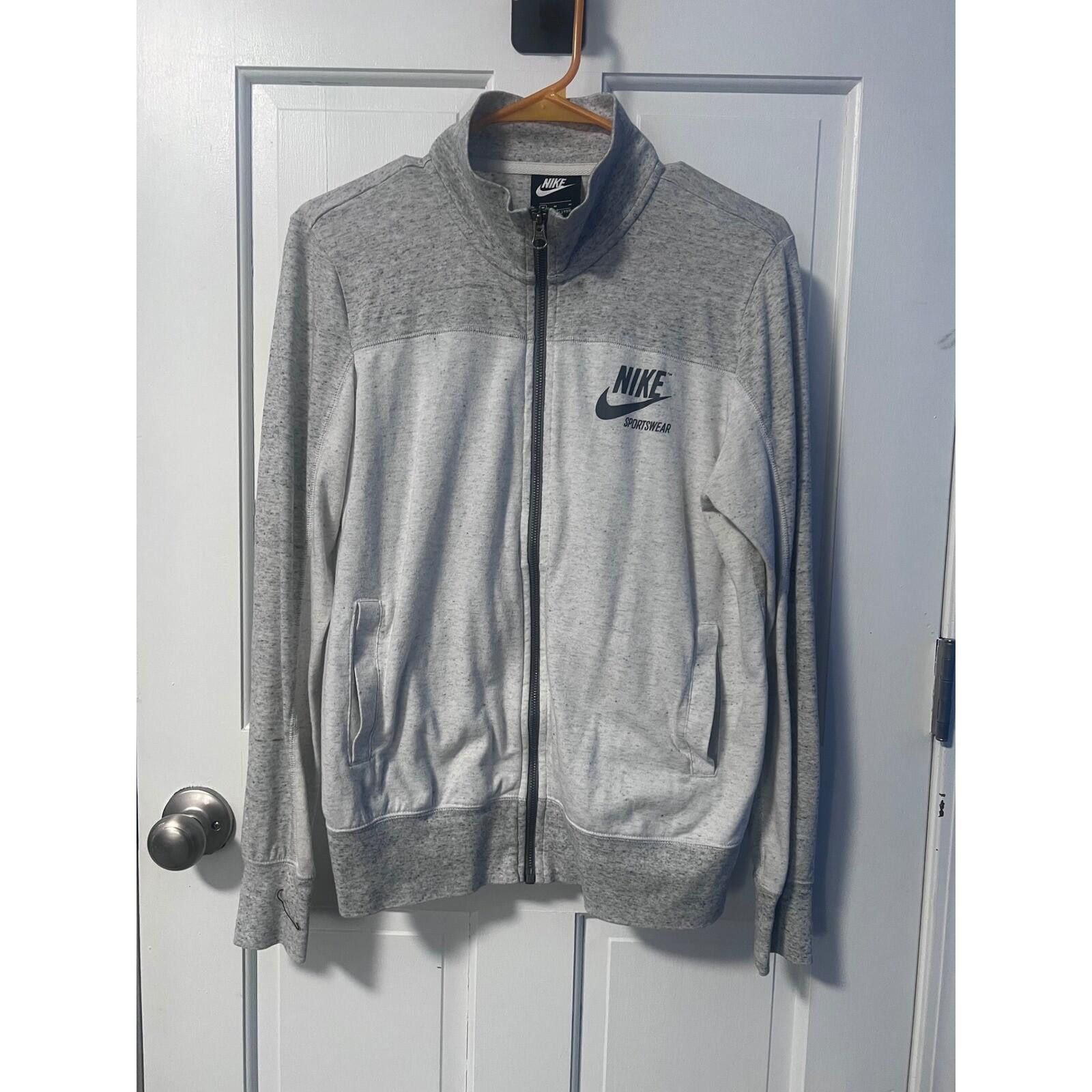 Nike Nike Sportswear Womens Grey Heather Full Zip Jacket Size M Size M / US 6-8 / IT 42-44 - 5 Thumbnail