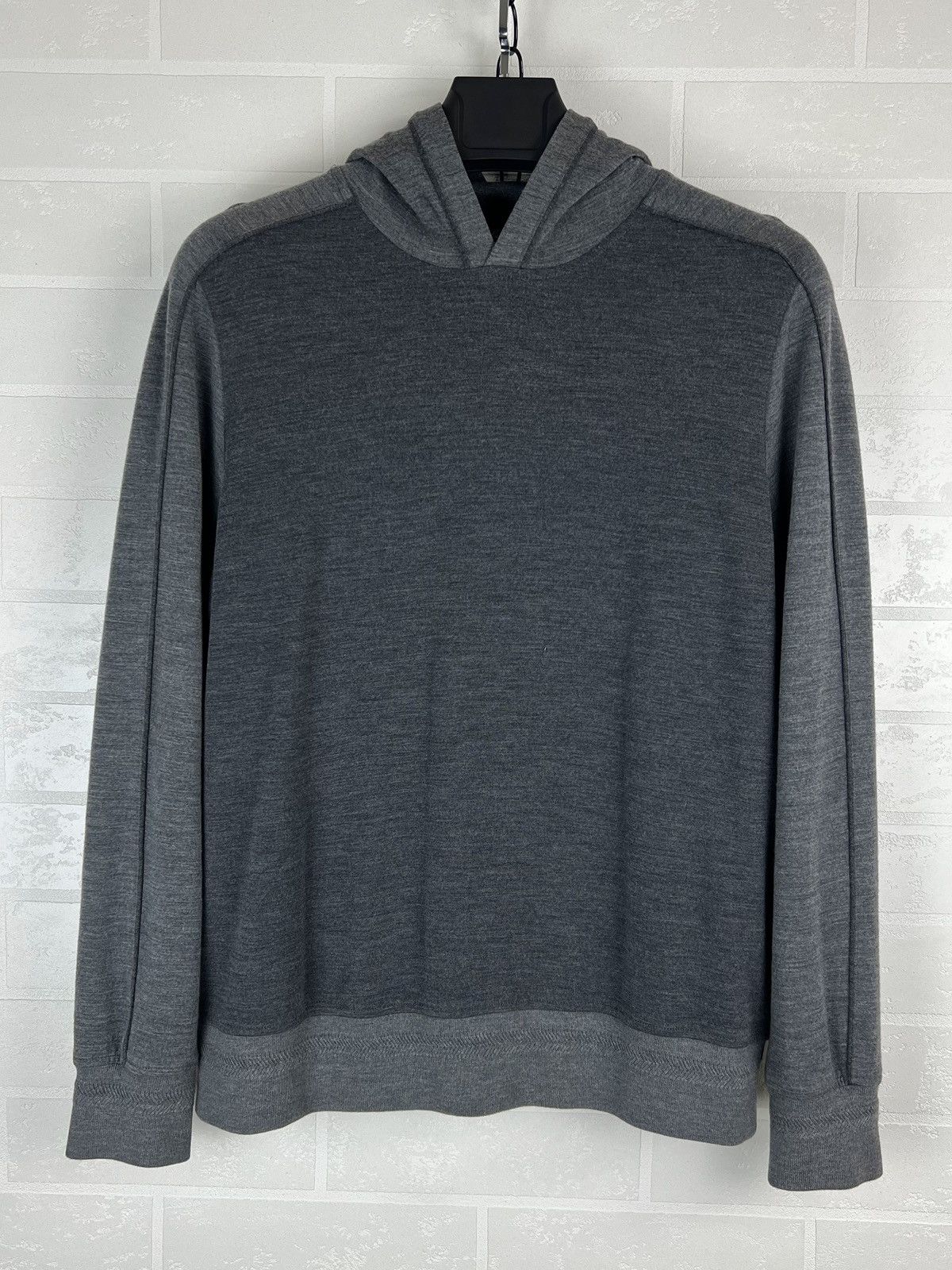 Loro Piana LORO PIANA Hoodie Sweater Virgin Wool Gray Men’s Size US L / EU 52-54 / 3 - 1 Thumbnail