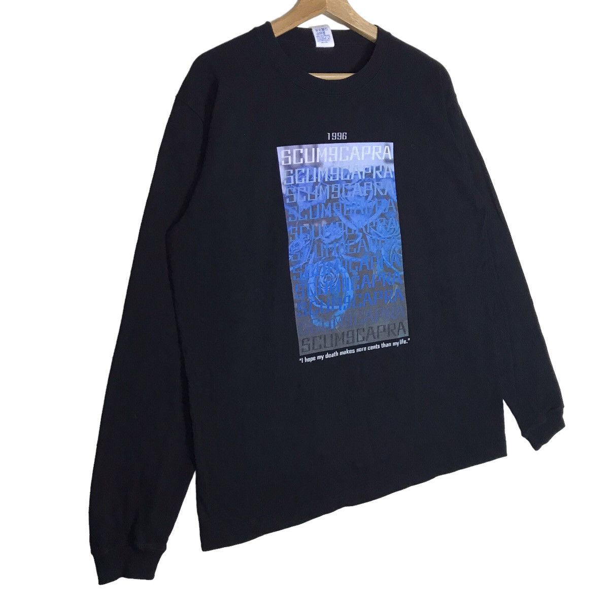 Vintage Vintage SCUM9CAPRA Japanese Brand Printed Long Sleeve Shirt Size US L / EU 52-54 / 3 - 4 Thumbnail