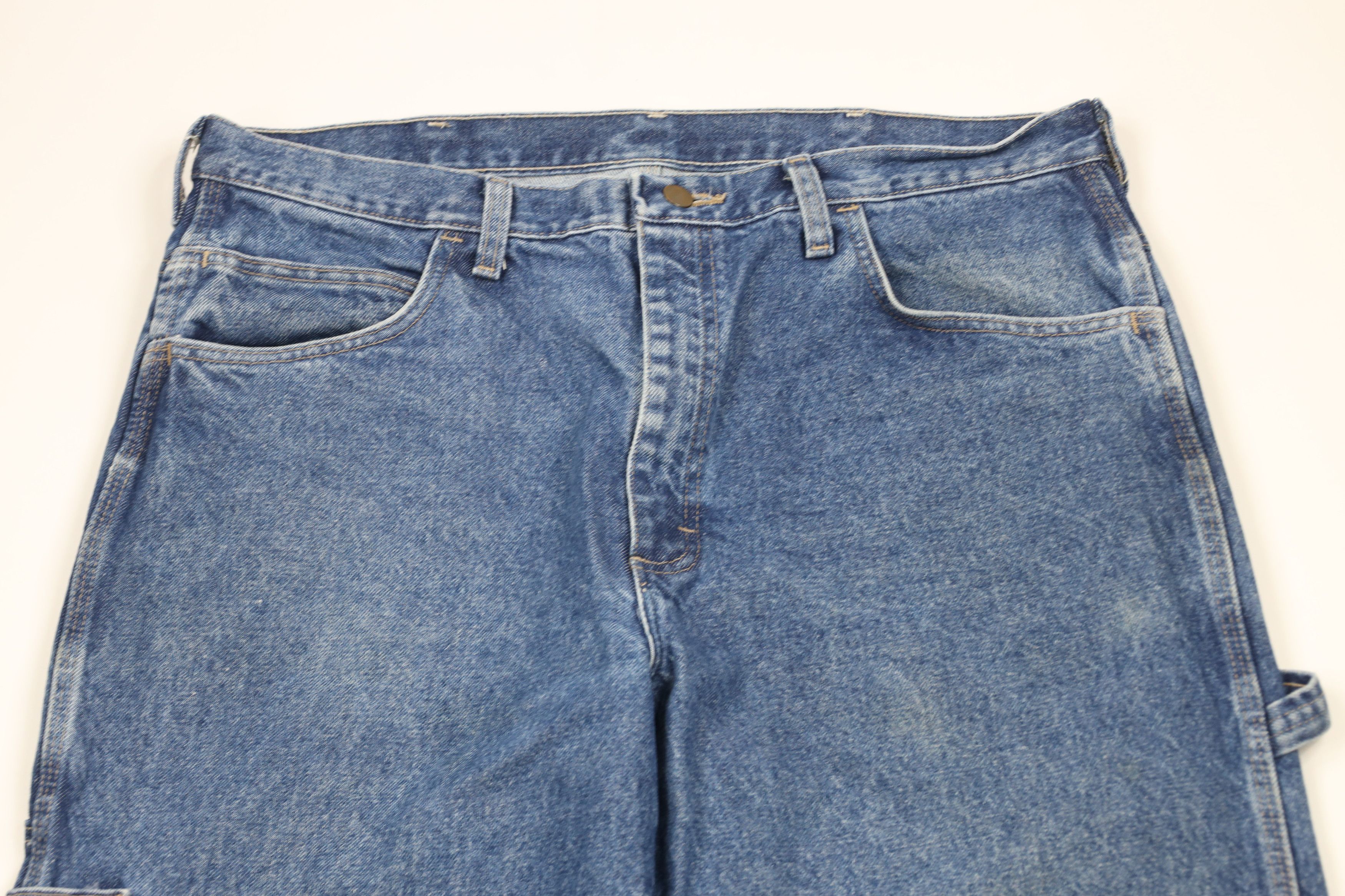 Vintage Vintage Bulwark FR Resistant Wide Leg Dungaree Denim Jeans Size US 38 / EU 54 - 2 Thumbnail