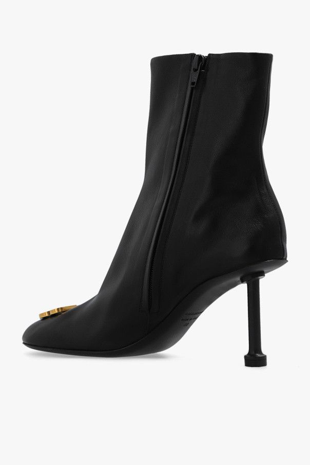 Balenciaga o1in1g0924 Groupie 80mm Bootie in Black Size US 7 / IT 37 - 5 Thumbnail