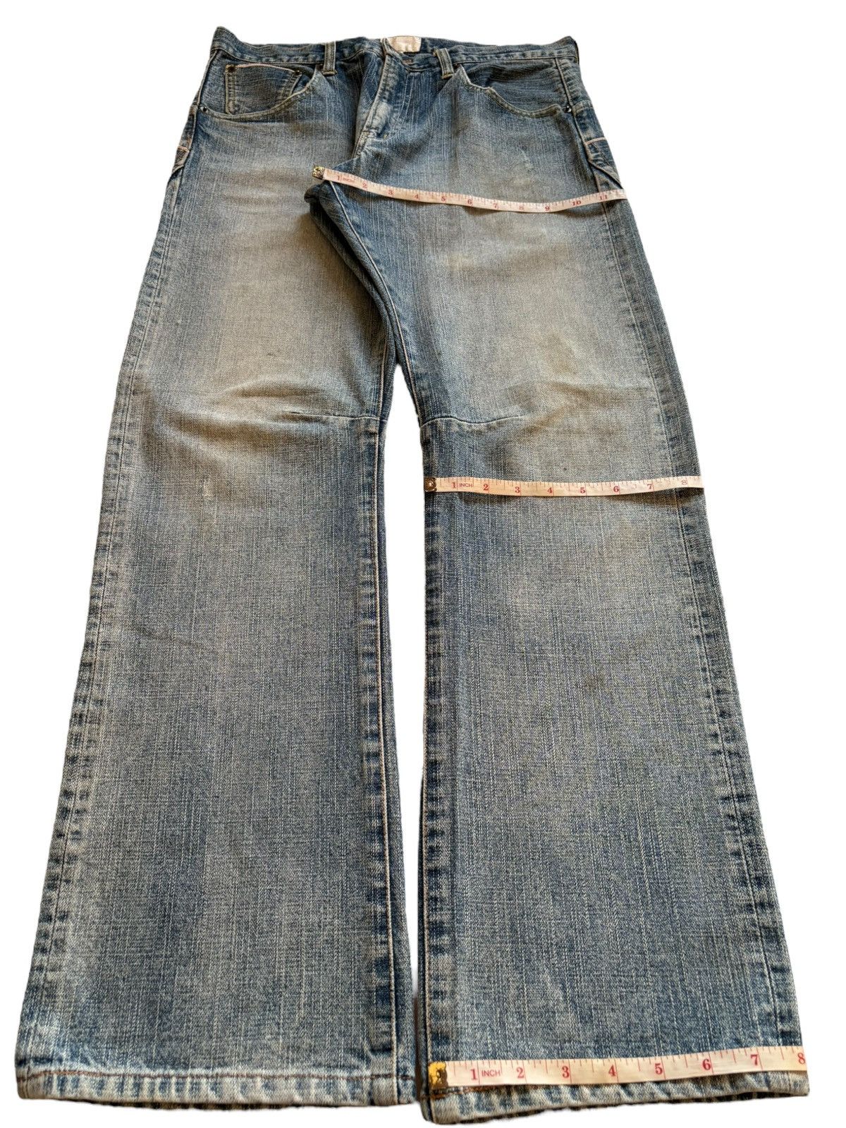 Japanese Brand Vintage Japanese Brand Selvedge Mud Wash Loose Jeans Size US 32 / EU 48 - 15 Thumbnail